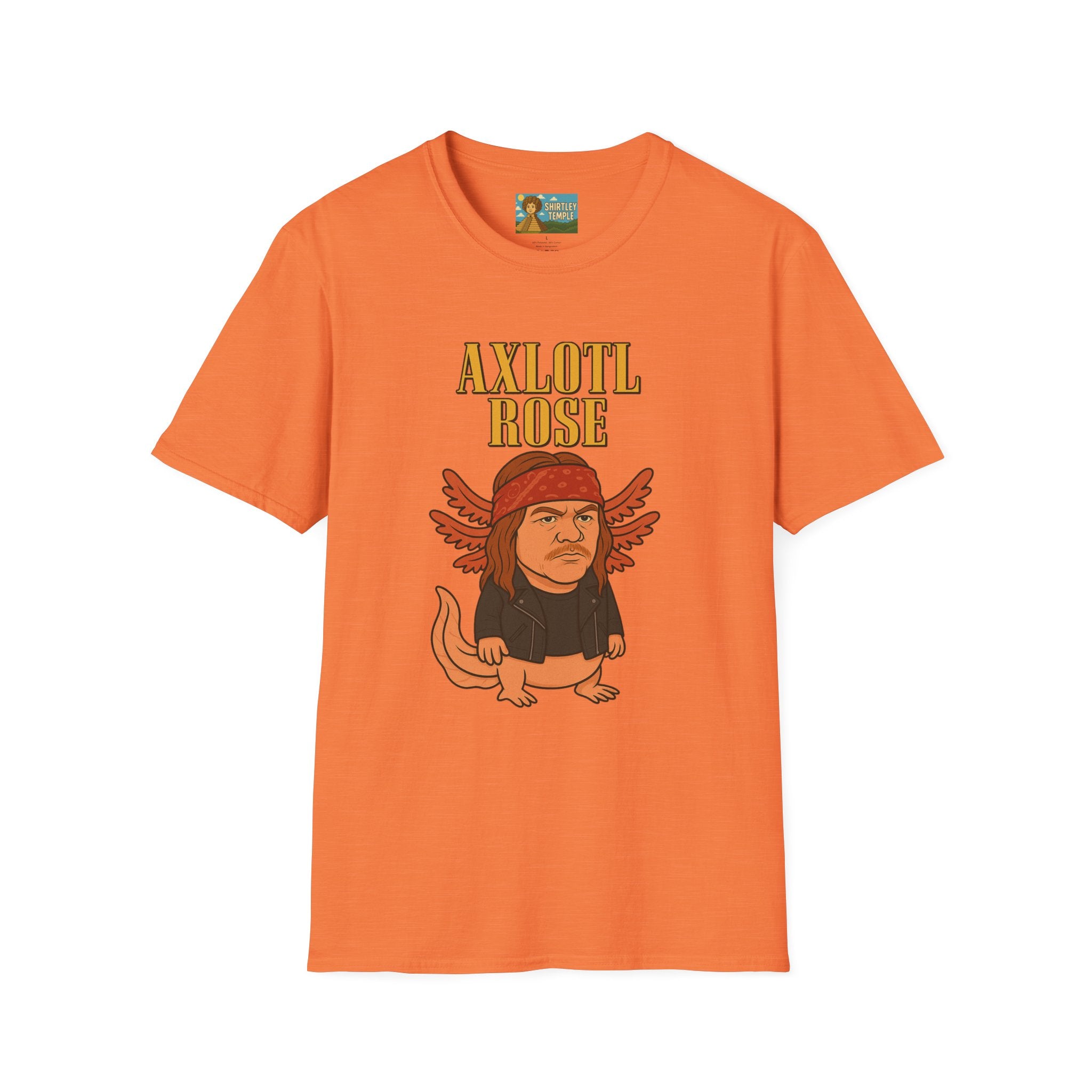 Axlotl Rose funny mashup of Axle Rose and an axolotl. guns 'n' roses biology nerd gift
