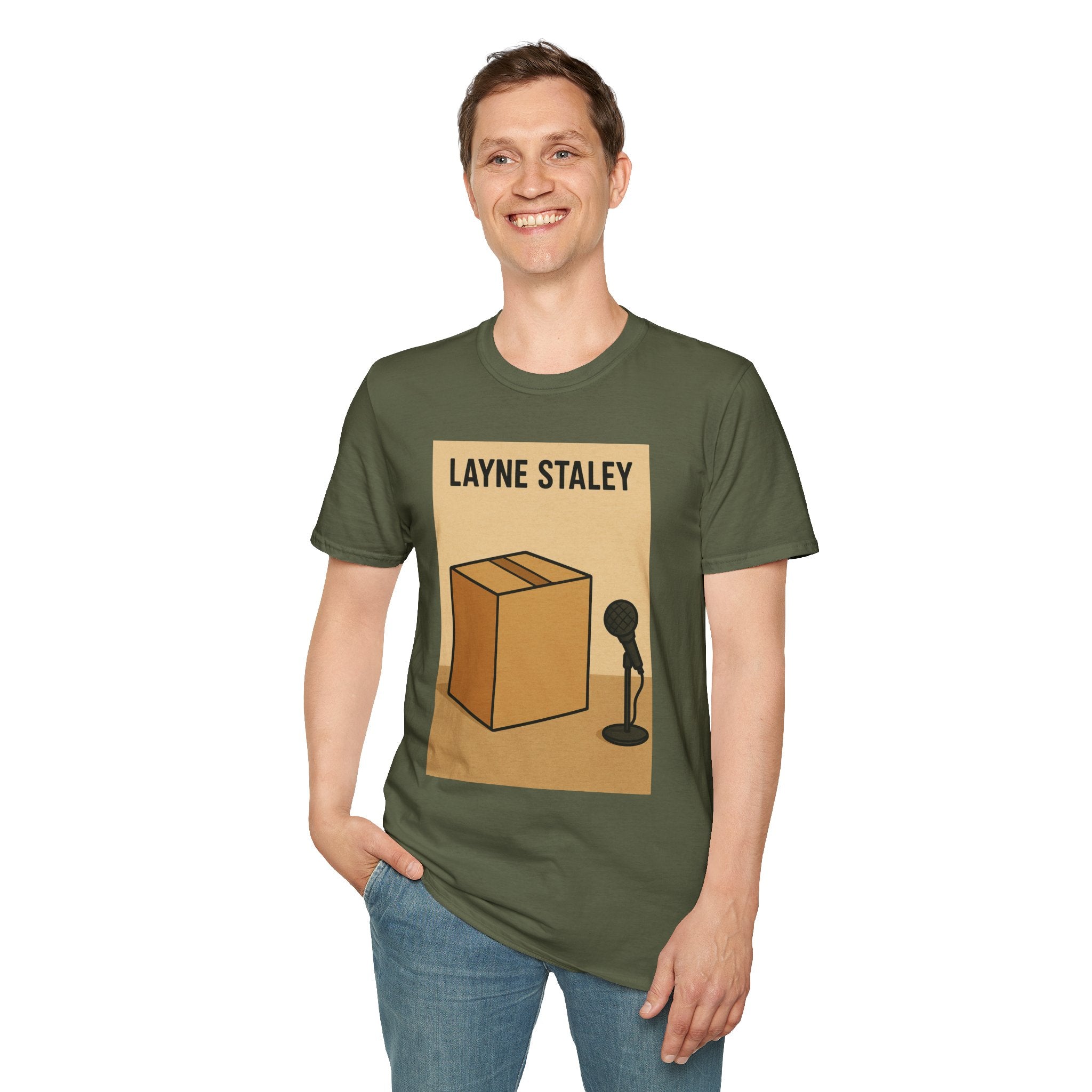 Layne Staley Man in the Box Unisex Softstyle T-Shirt - Alice in Chains Inspired Tee, Music Fan Gift, Grunge Rock Band Top, Funny
