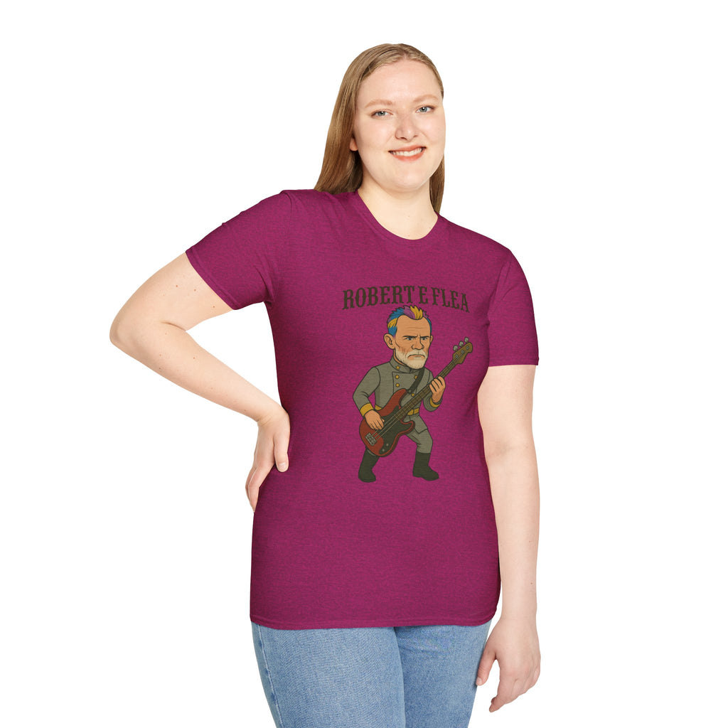 Robert E Flea Funny Unisex T-Shirt, Mashup Parody Comedy Tee, Robert E Lee and Flea Shirt, Humorous Graphic Tee, Gift for Comedy Lovers