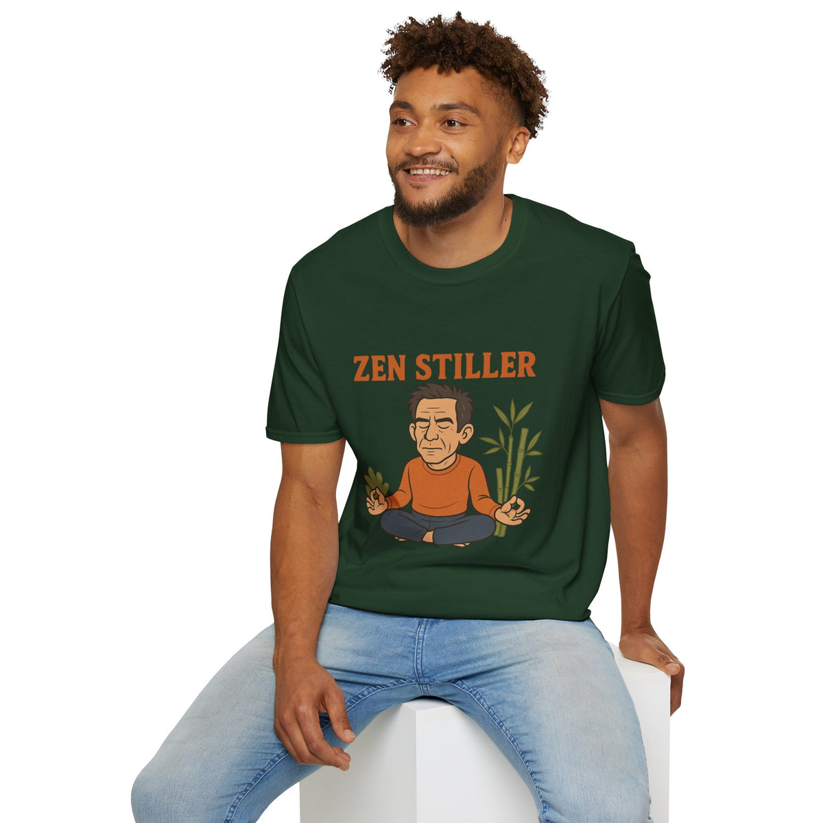 Zen Stiller Softstyle T-Shirt, Ben Tribute Actor Wordplay Tee, Laugh Gift Idea