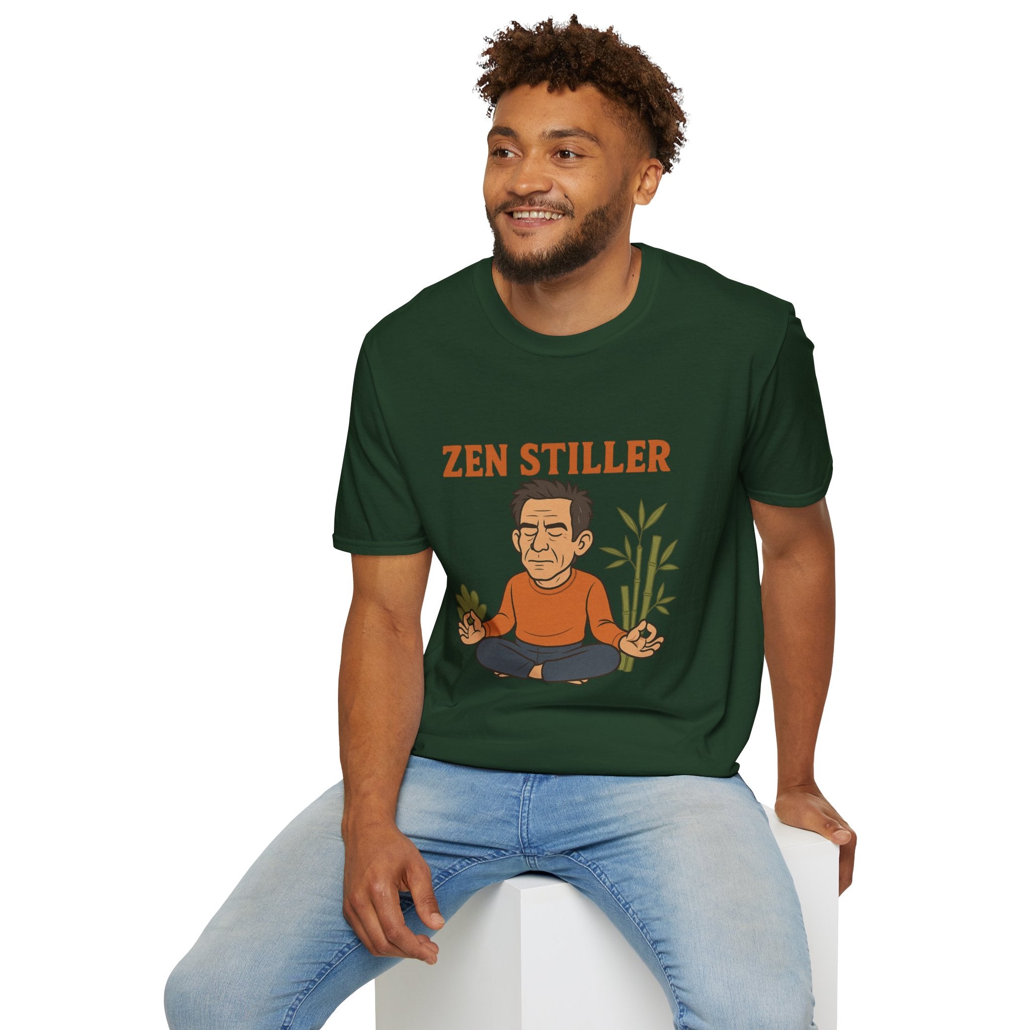 Zen Stiller Softstyle T-Shirt, Ben Tribute Actor Wordplay Tee, Laugh Gift Idea