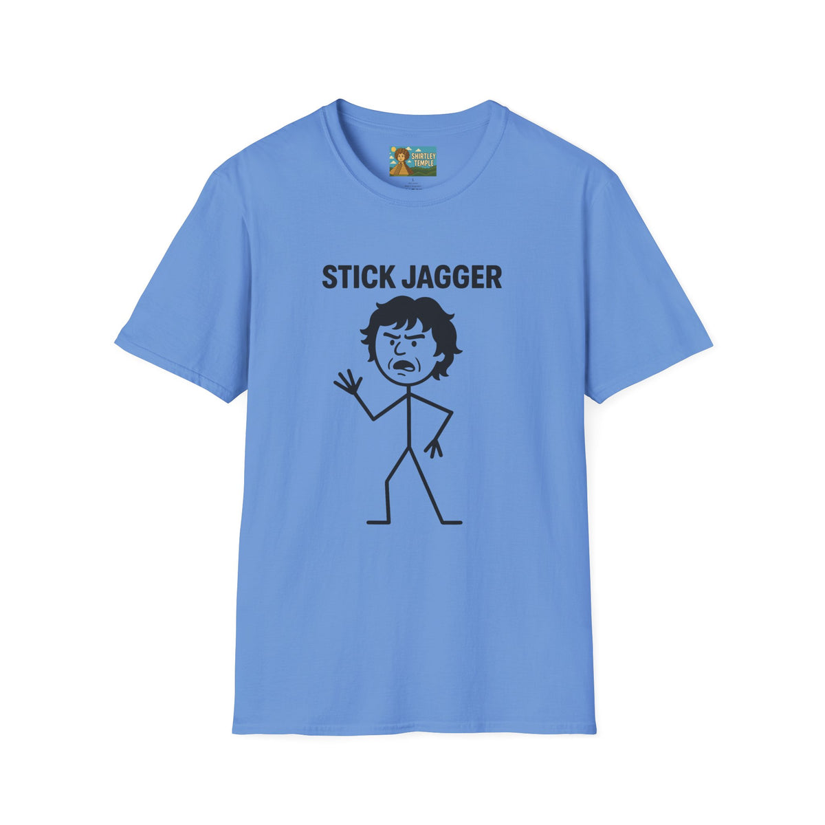 Stick Jagger Funny Shirt, Stick Figure Parody Wordplay T-Shirt, Pun Mashup Tee, Humorous Graphic Top, Sarcastic Slogan Clothing