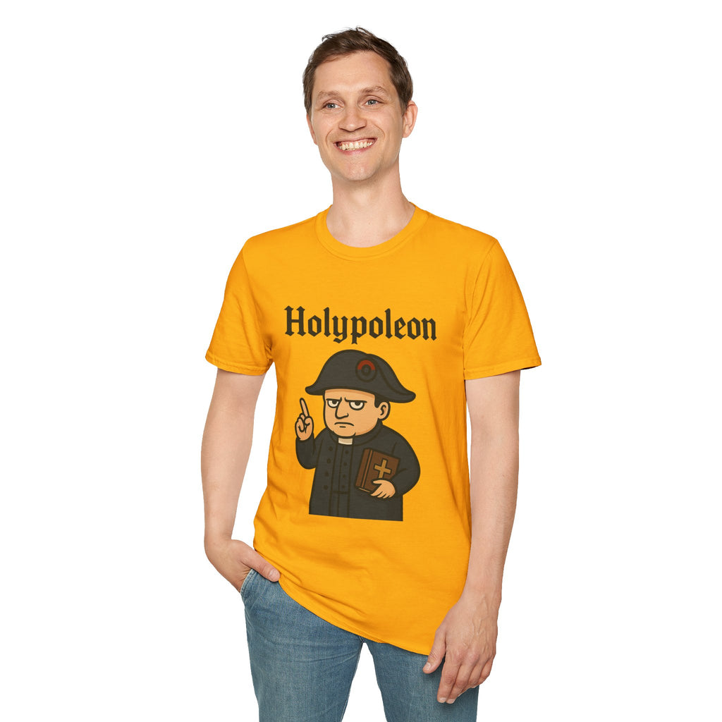 Holypoleon funny shirt mashup wordplay napoleon and a priest
