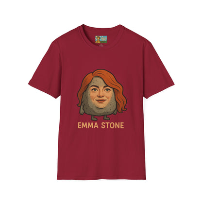 Emma Stone funny shirt wordplay pun actress and an actual stone mashup