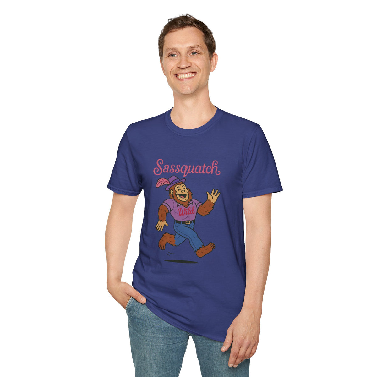 Sassquatch Unisex T-Shirt, Funny Sasquatch Shirt with Sassy Flair, Comedy Parody Tee, Wordplay Design, Bigfoot Graphic Shirt