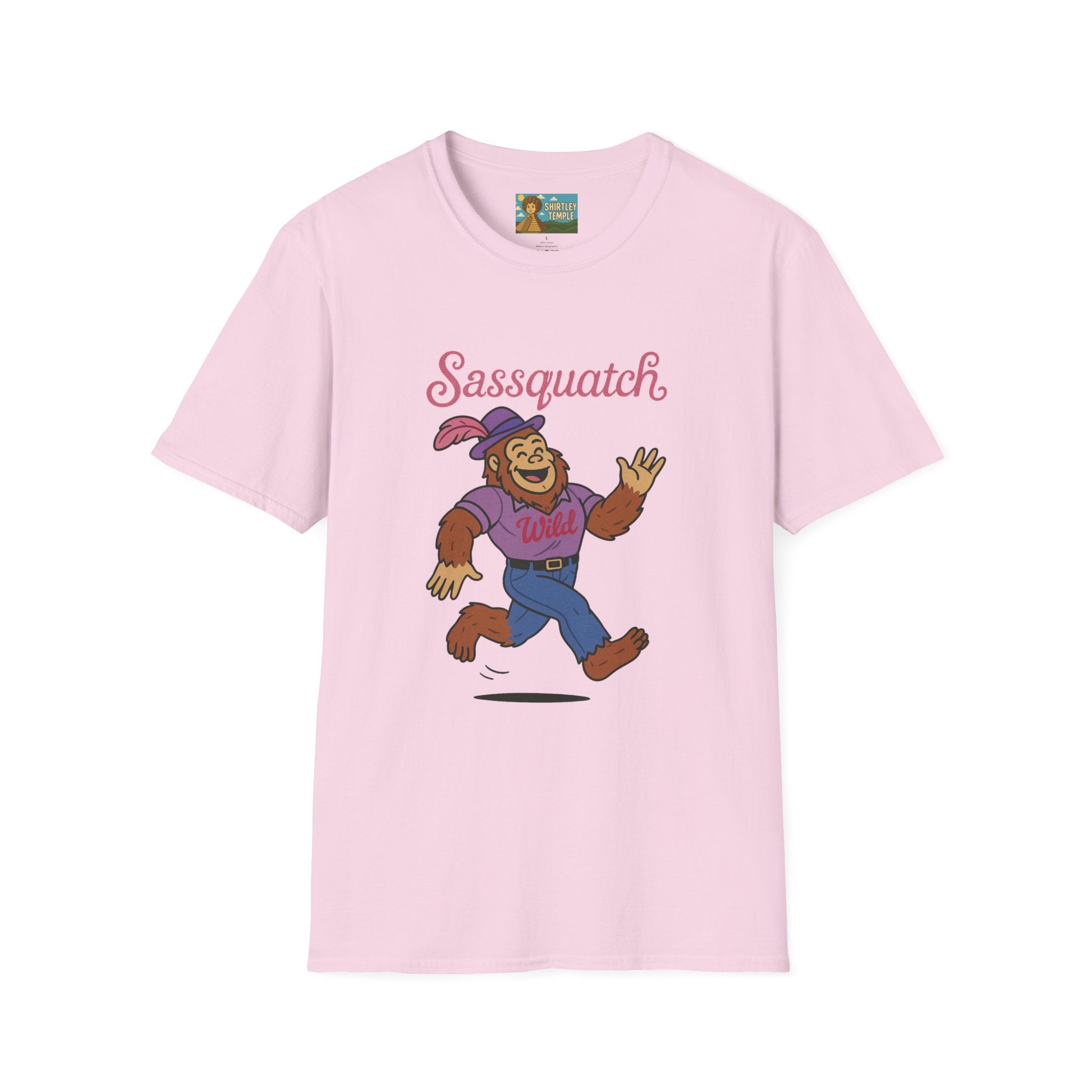 Sassquatch Unisex T-Shirt, Funny Sasquatch Shirt with Sassy Flair, Comedy Parody Tee, Wordplay Design, Bigfoot Graphic Shirt