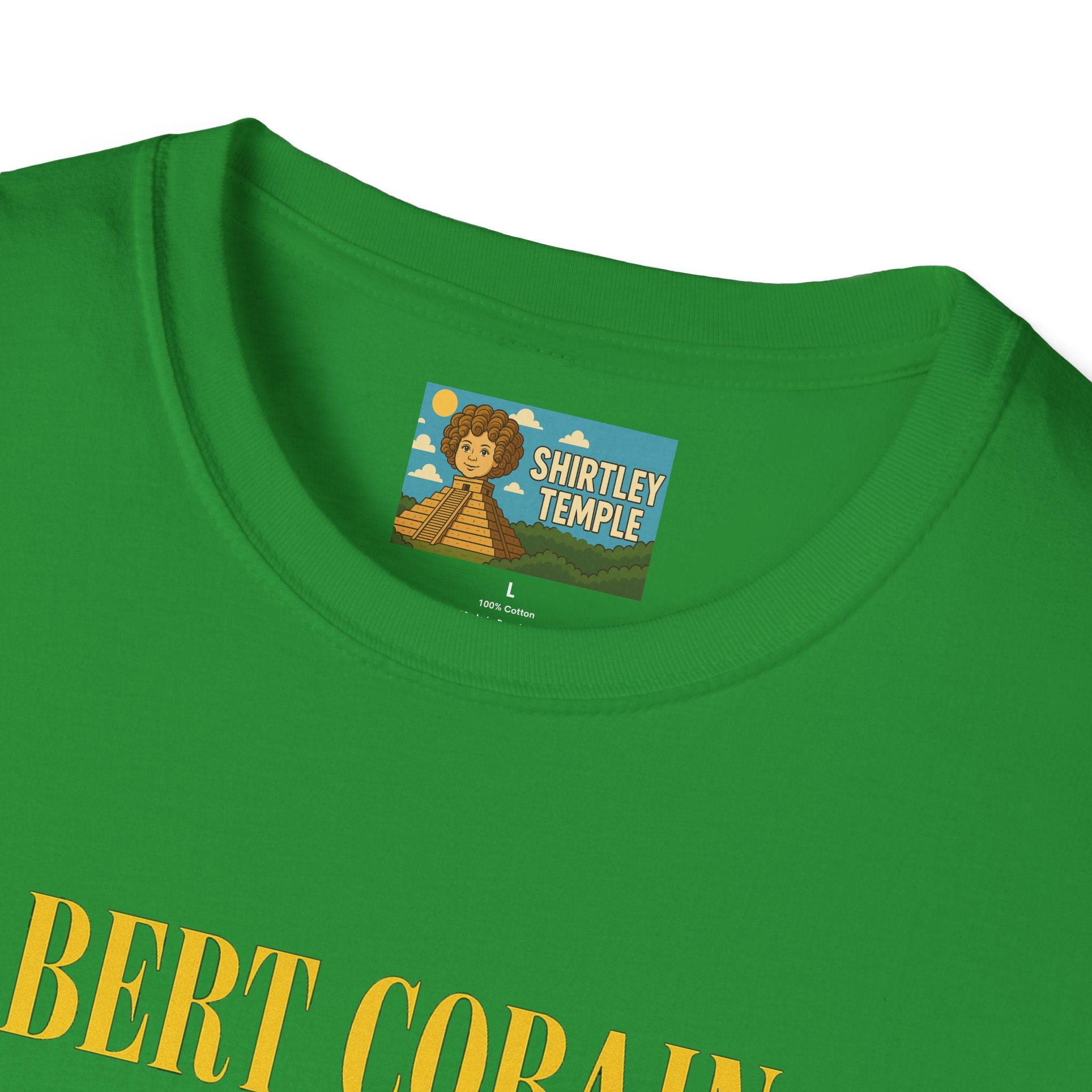 Bert Cobain funny mashup Kurt Cobain and Bert from sesame street wordplay unisex gift tee music lover