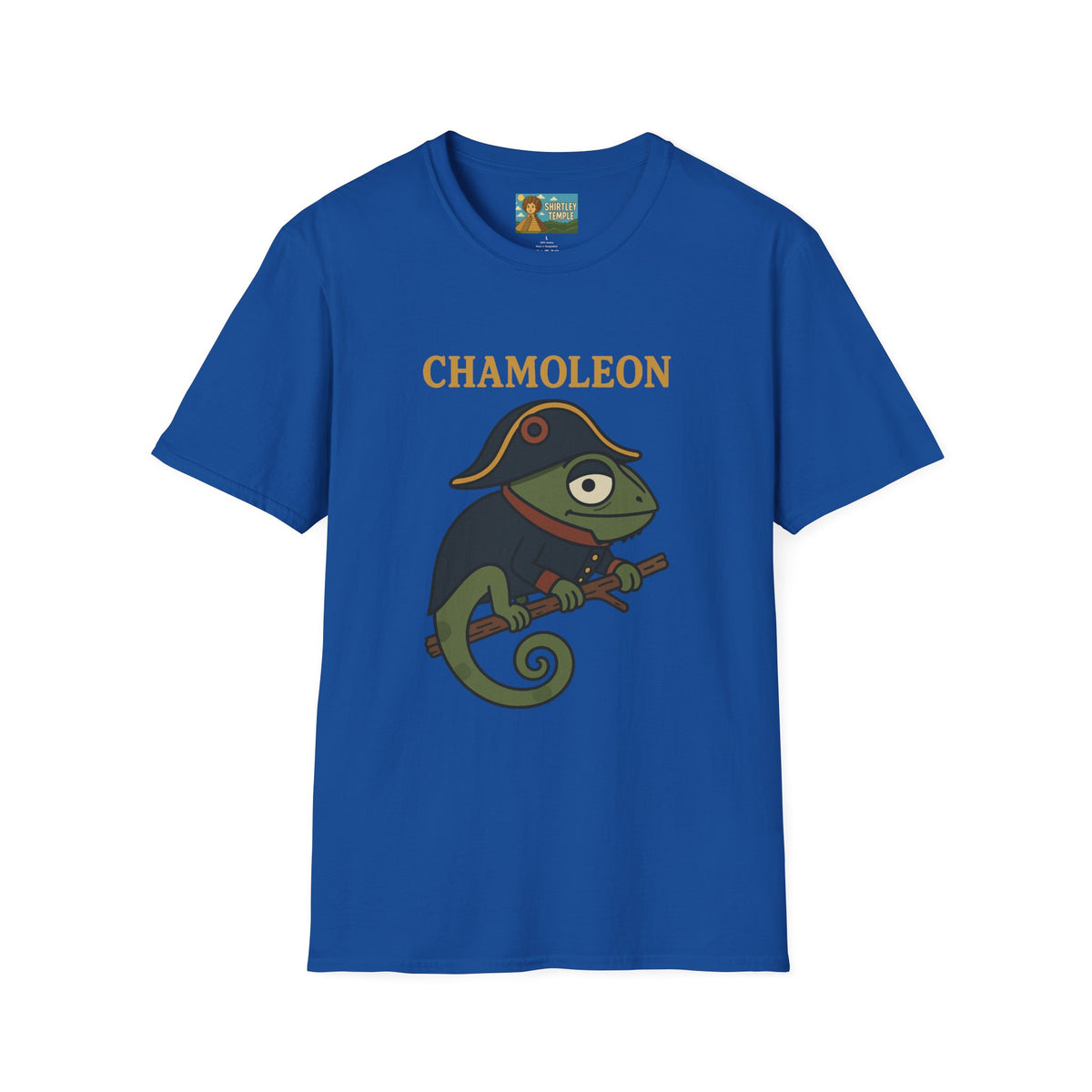Chamoleon Funny Wordplay Parody Unisex T-Shirt, Napoleon Bonaparte Chameleon Tee Shirt Apparel