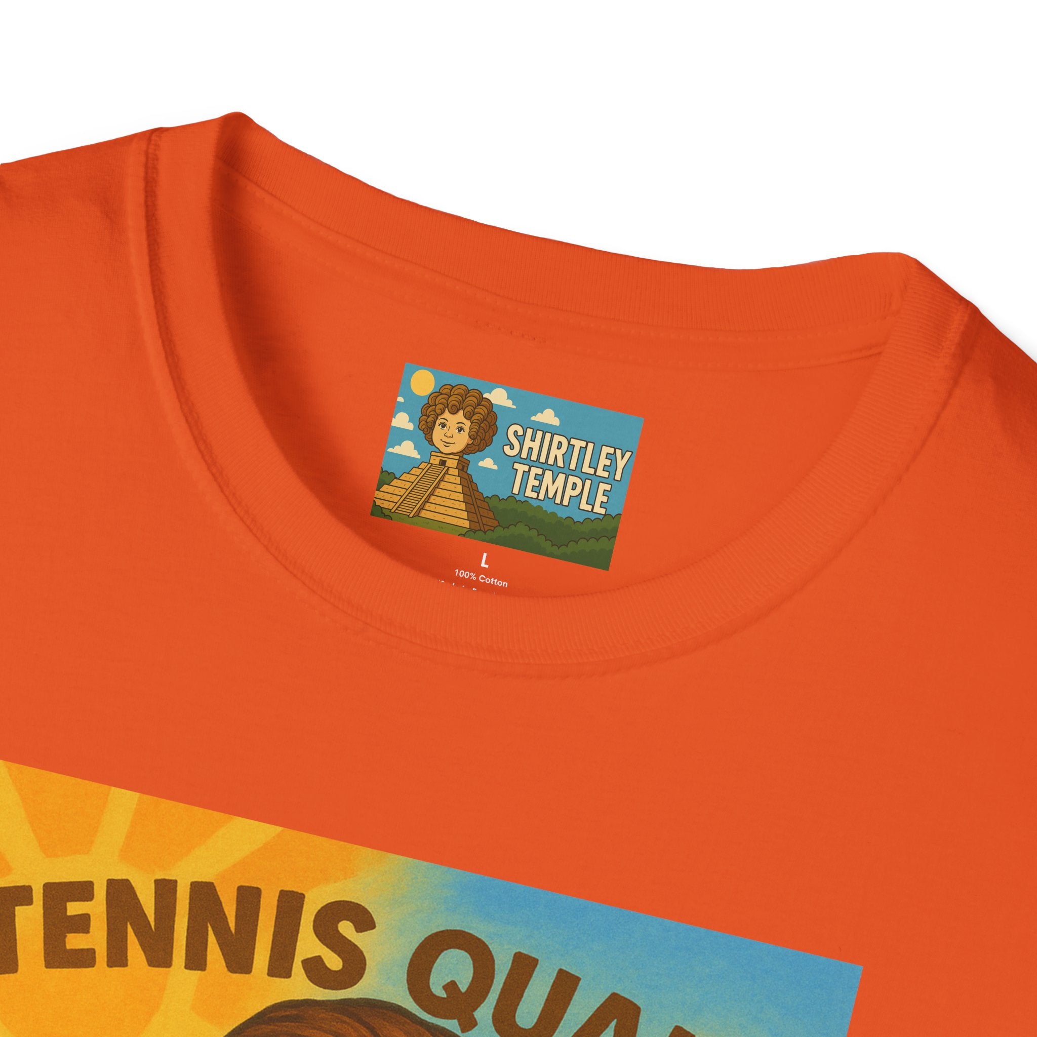 Tennis Quaid Unisex Softstyle T-Shirt, Tennis Player Actor Mashup Tee, Funny Graphic Shirt