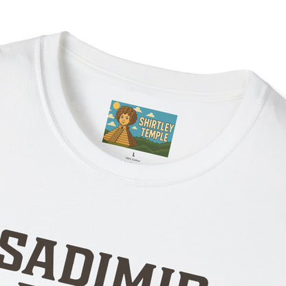Sadimir Putin Funny T-Shirt, Vladimir Putin Parody Tee, Sad Person Comedy Shirt, Wordplay Humor Top
