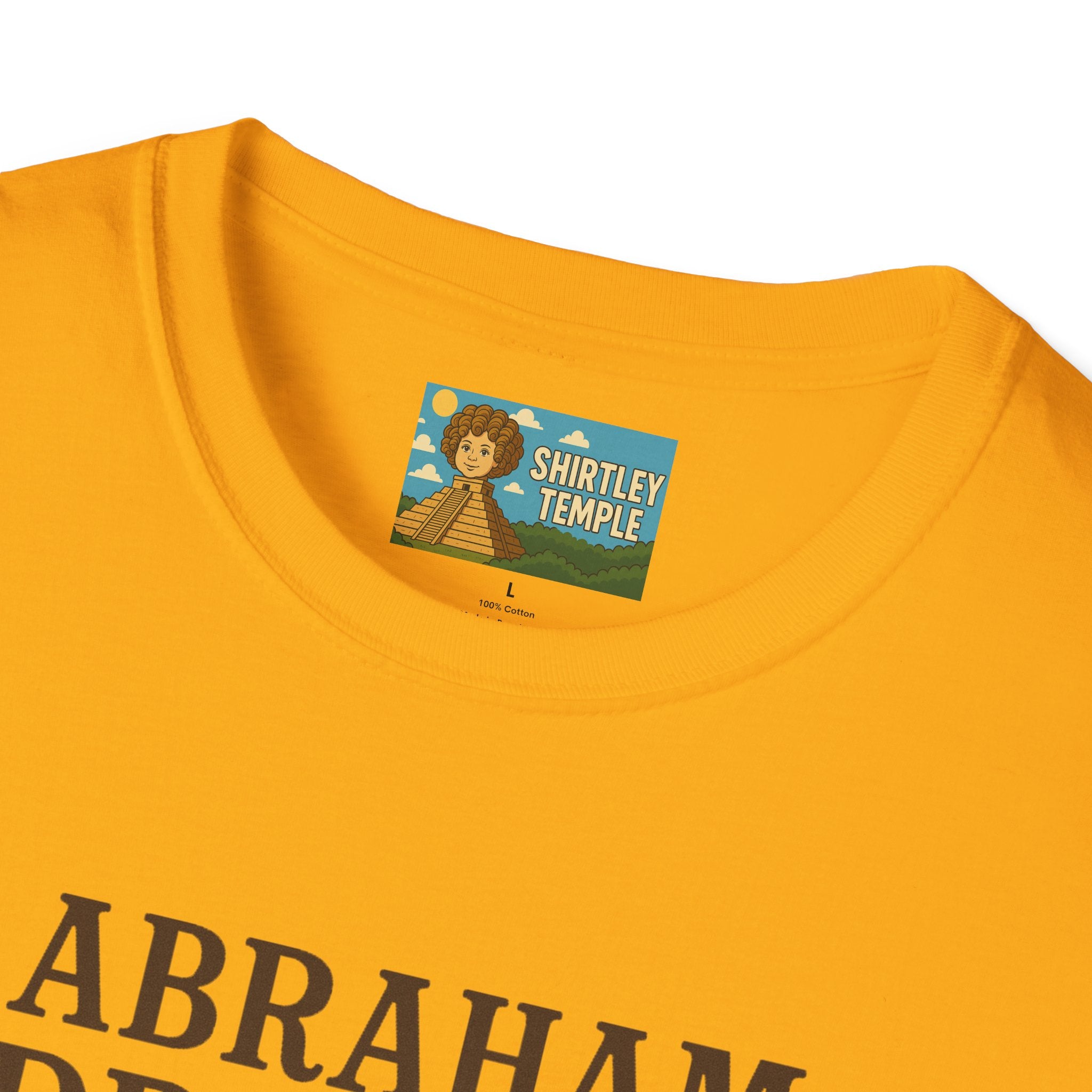 Abraham Drinkin' Party Shirt, St. Patrick's Day Tee, Unisex Tshirt, Funny Wordplay Graphic Tee, Gift for History Buffs