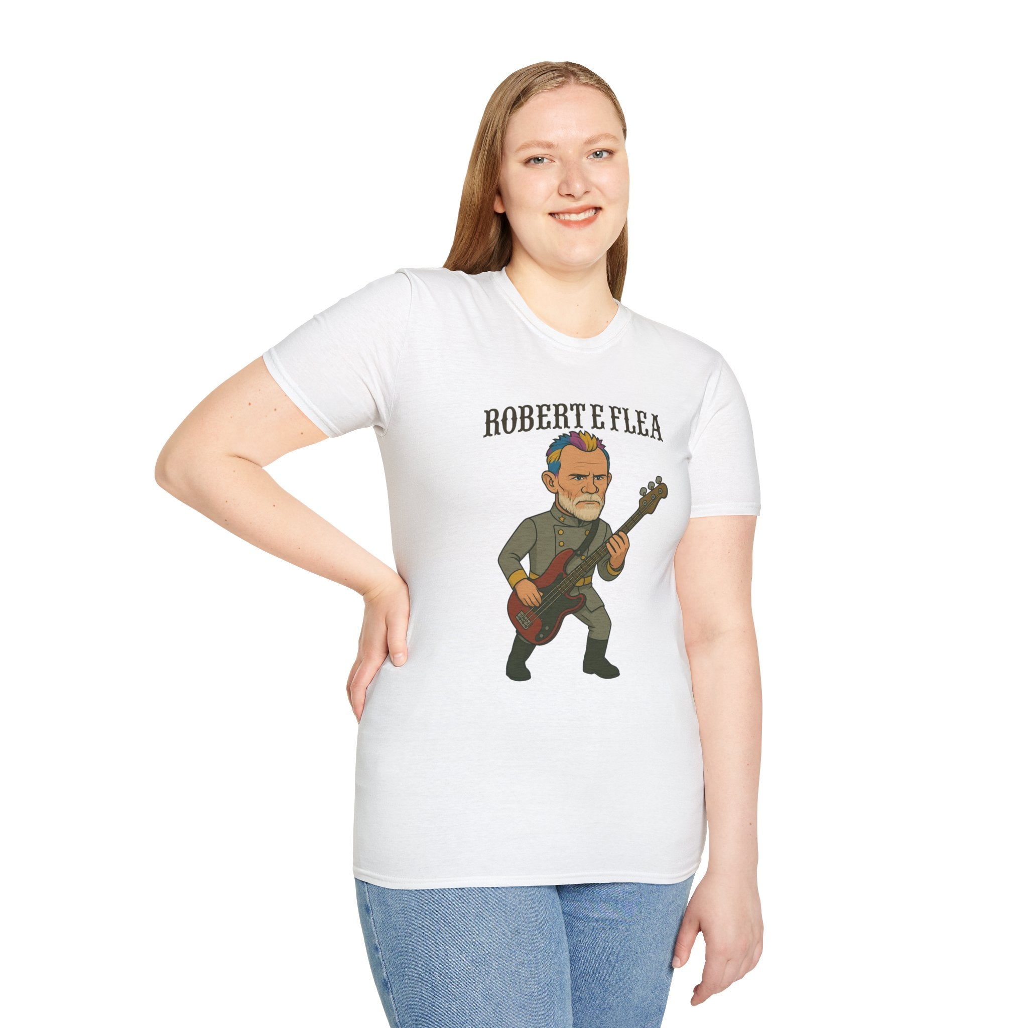 Robert E Flea Funny Unisex T-Shirt, Mashup Parody Comedy Tee, Robert E Lee and Flea Shirt, Humorous Graphic Tee, Gift for Comedy Lovers