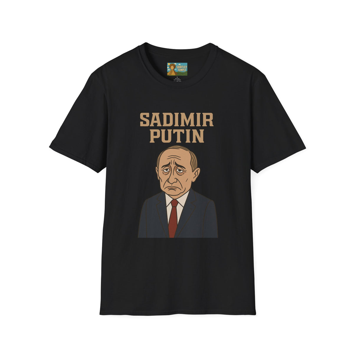 Sadimir Putin Funny T-Shirt, Vladimir Putin Parody Tee, Sad Person Comedy Shirt, Wordplay Humor Top