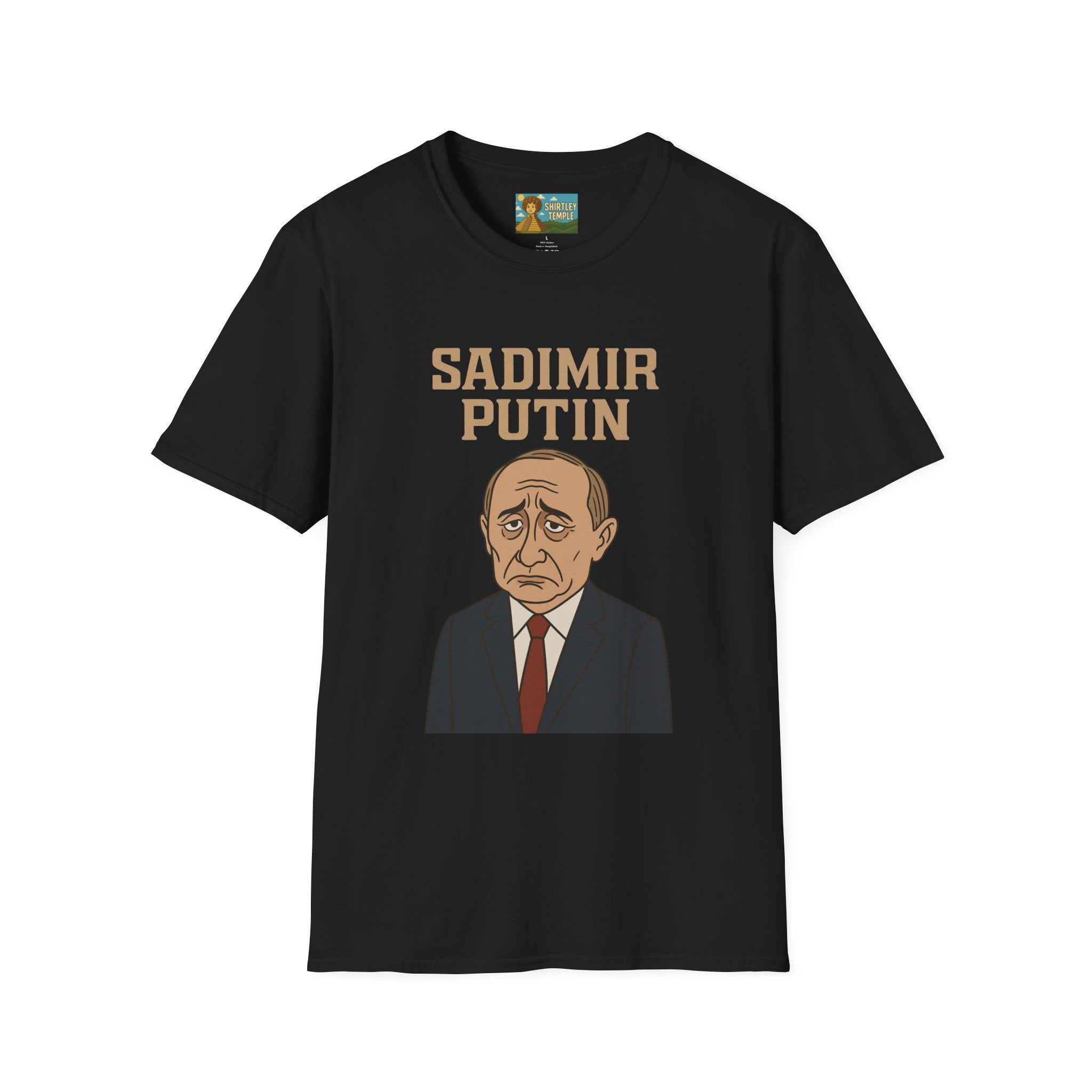 Sadimir Putin Funny T-Shirt, Vladimir Putin Parody Tee, Sad Person Comedy Shirt, Wordplay Humor Top
