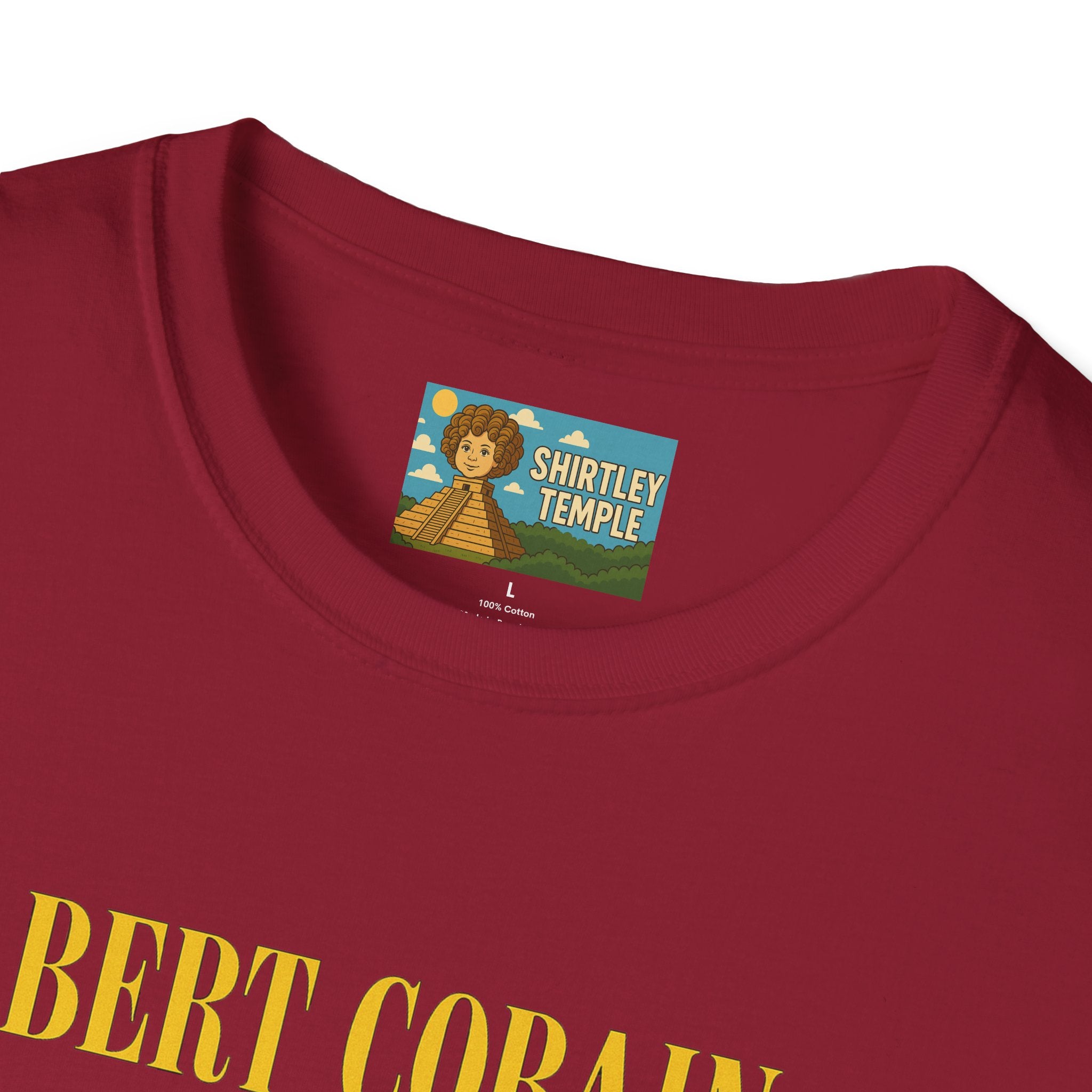 Bert Cobain funny mashup Kurt Cobain and Bert from sesame street wordplay unisex gift tee music lover