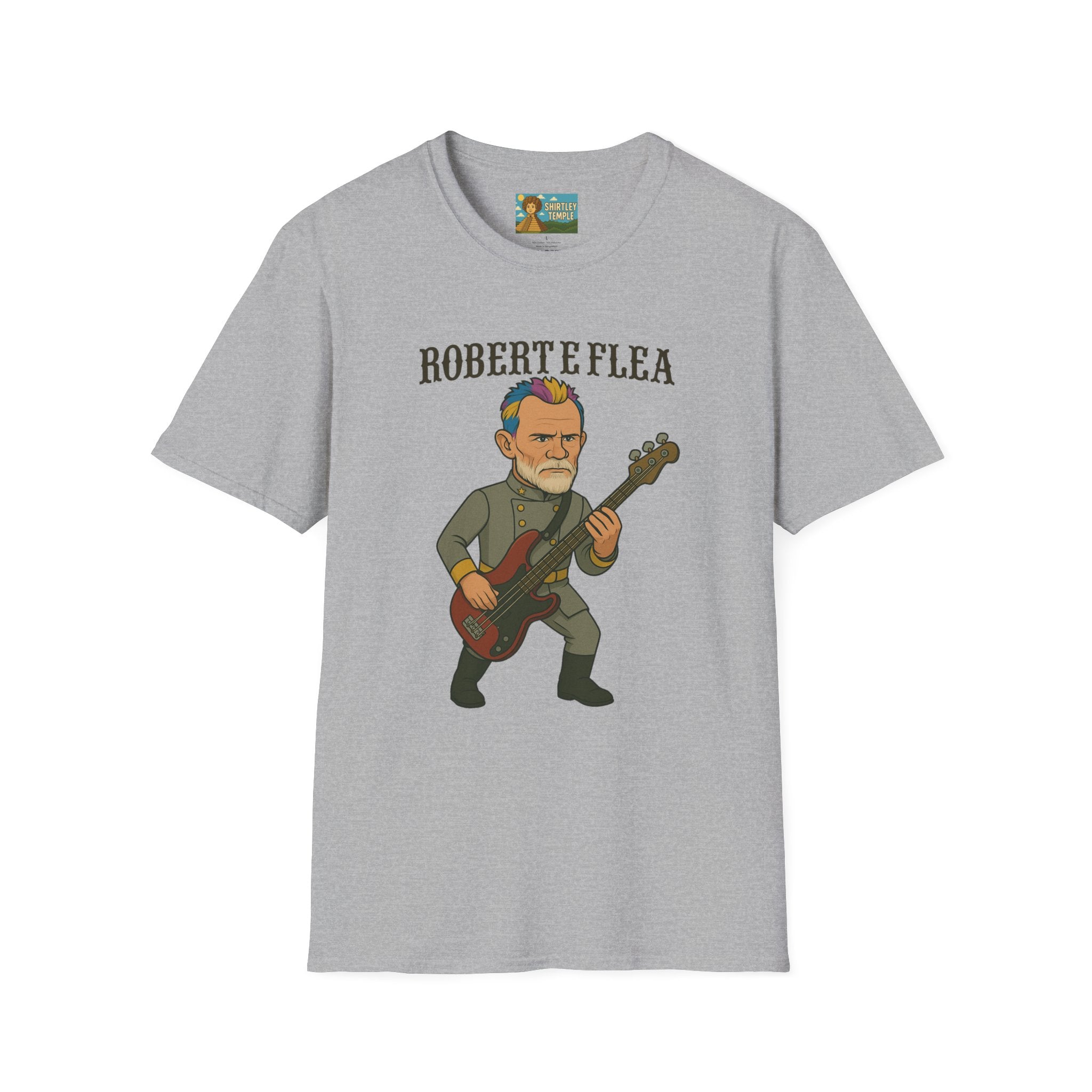Robert E Flea Funny Unisex T-Shirt, Mashup Parody Comedy Tee, Robert E Lee and Flea Shirt, Humorous Graphic Tee, Gift for Comedy Lovers