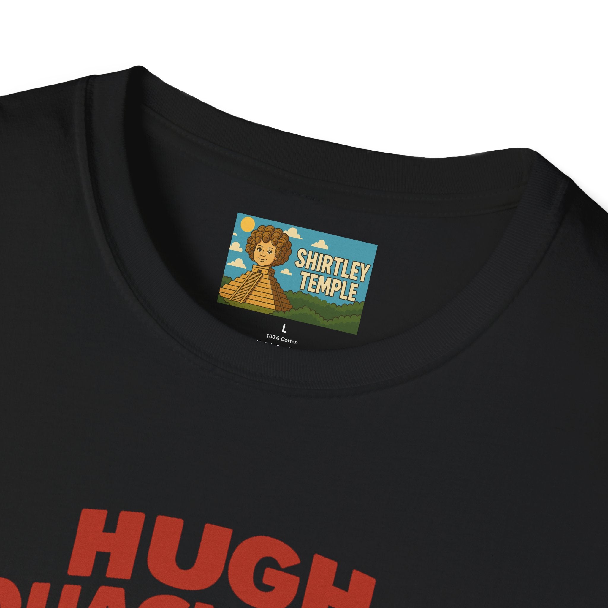 Hugh Quackman Funny Shirt, Parody Apparel, Hugh Jackman Duck Tee, Comedy Tribute, Wordplay Mashup, Unisex Softstyle T-Shirt