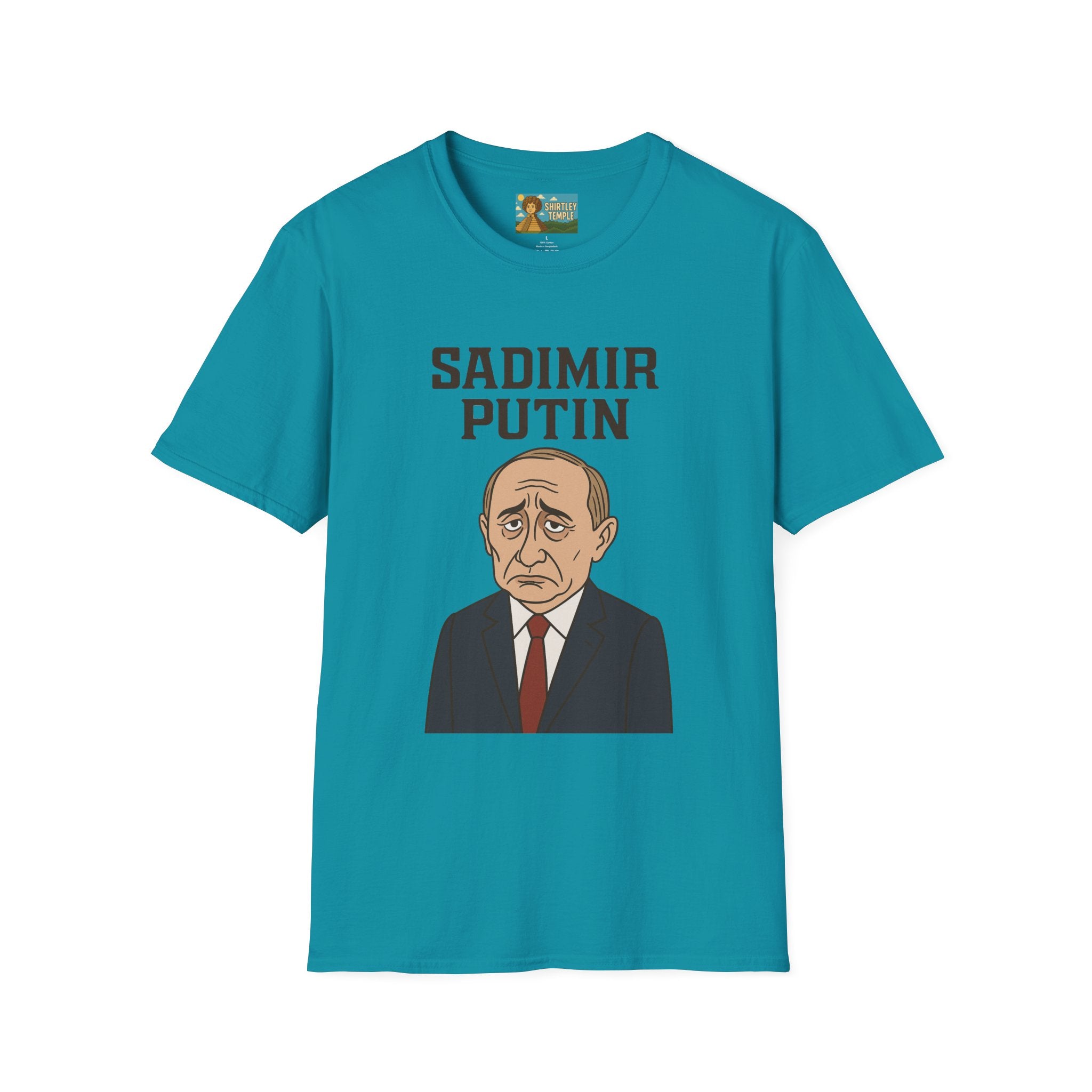 Sadimir Putin Funny T-Shirt, Vladimir Putin Parody Tee, Sad Person Comedy Shirt, Wordplay Humor Top