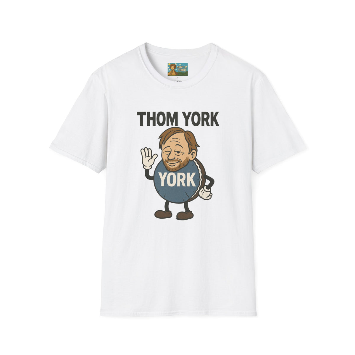 Thom York Peppermint Patty T-Shirt, Radiohead Musician Gift, Alternative Rock Tee, Funny Singer Shirt, Softstyle Unisex Top