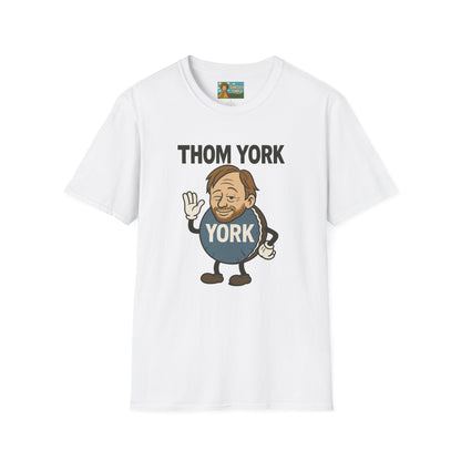 Thom York Peppermint Patty T-Shirt, Radiohead Musician Gift, Alternative Rock Tee, Funny Singer Shirt, Softstyle Unisex Top