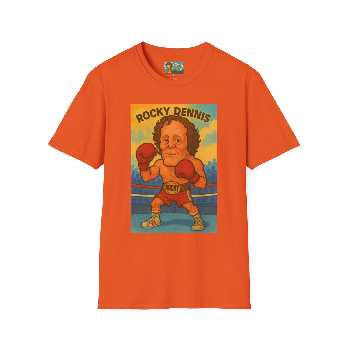 Rocky Dennis The Mask Rocky Mashup T-Shirt, Funny Movie Crossover Tee, Rocky Balboa Gift Shirt, Unisex Softstyle Top