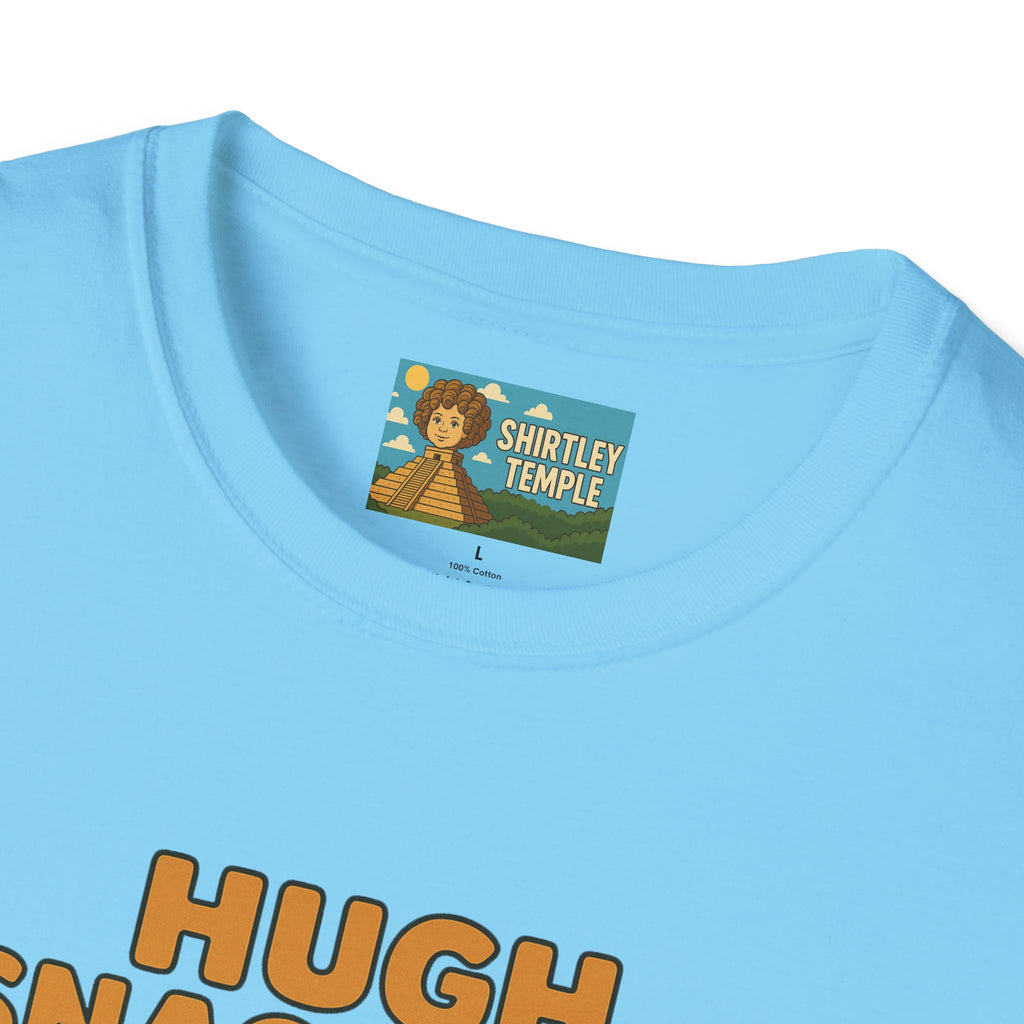 Hugh Snackman Funny Shirt, Hugh Jackman Parody Tee, Comedy Tribute Apparel, Unisex Softstyle T-Shirt