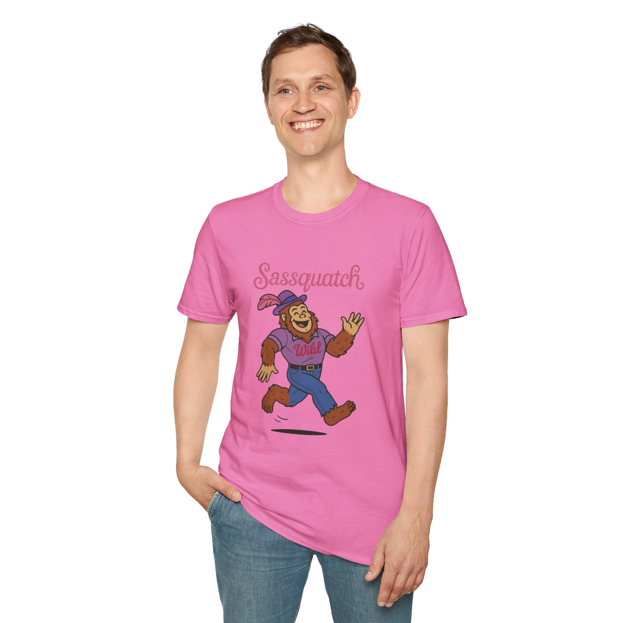 Sassquatch Unisex T-Shirt, Funny Sasquatch Shirt with Sassy Flair, Comedy Parody Tee, Wordplay Design, Bigfoot Graphic Shirt