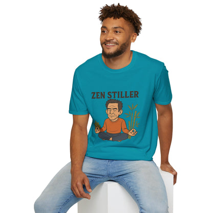 Zen Stiller Softstyle T-Shirt, Ben Tribute Actor Wordplay Tee, Laugh Gift Idea