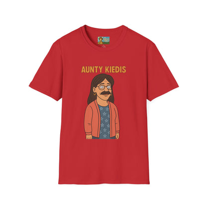 Aunty Kiedis funny wordplay Anthony Kiedis from Red Hot Chili Peppers reimagined as someone's beloved aunt.