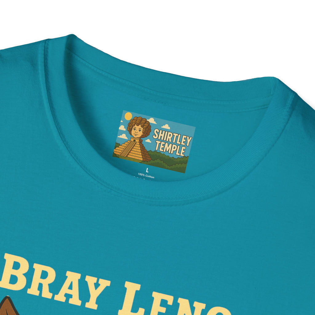 Bray Leno Parody Unisex Tee, Jay Leno Donkey Mashup Shirt, Funny Wordplay Comedy Gift, Softstyle T-Shirt