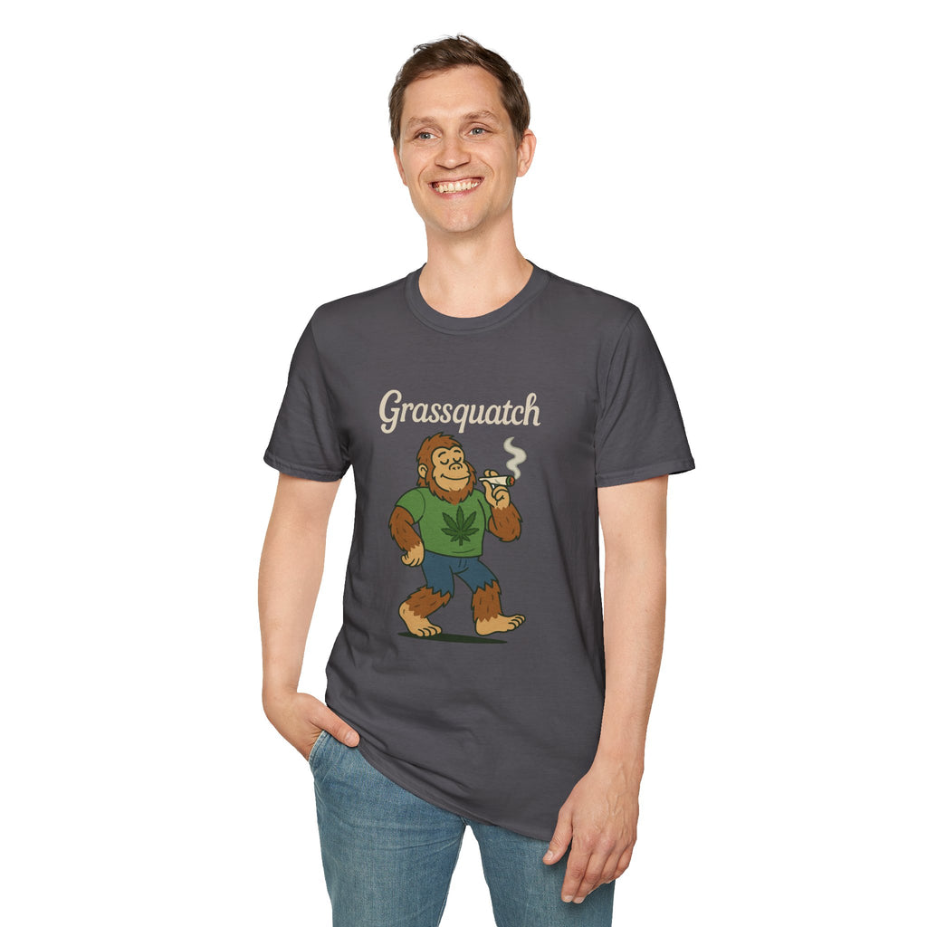 Grassquatch funny shirt mashup sasquatch and a stoner