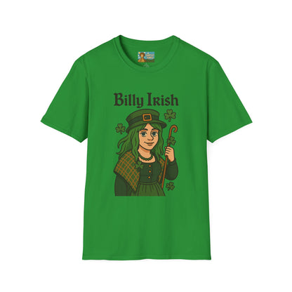 Billy Irish funny shirt parody apparel comedy tribute Billy Eilish as an irish person St. Patty's day