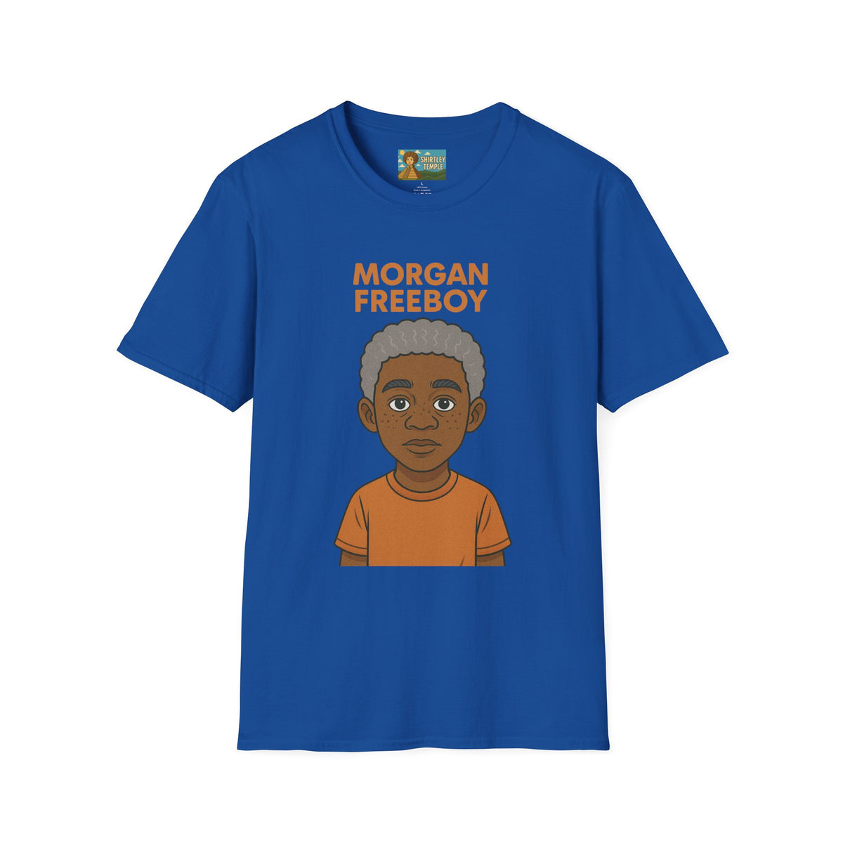 Morgan Freeboy Tribute T-Shirt, Funny Parody Tee, Morgan Freeman Wordplay Shirt, Unisex Softstyle, Gift for Comedy Lovers, Pop Culture Top