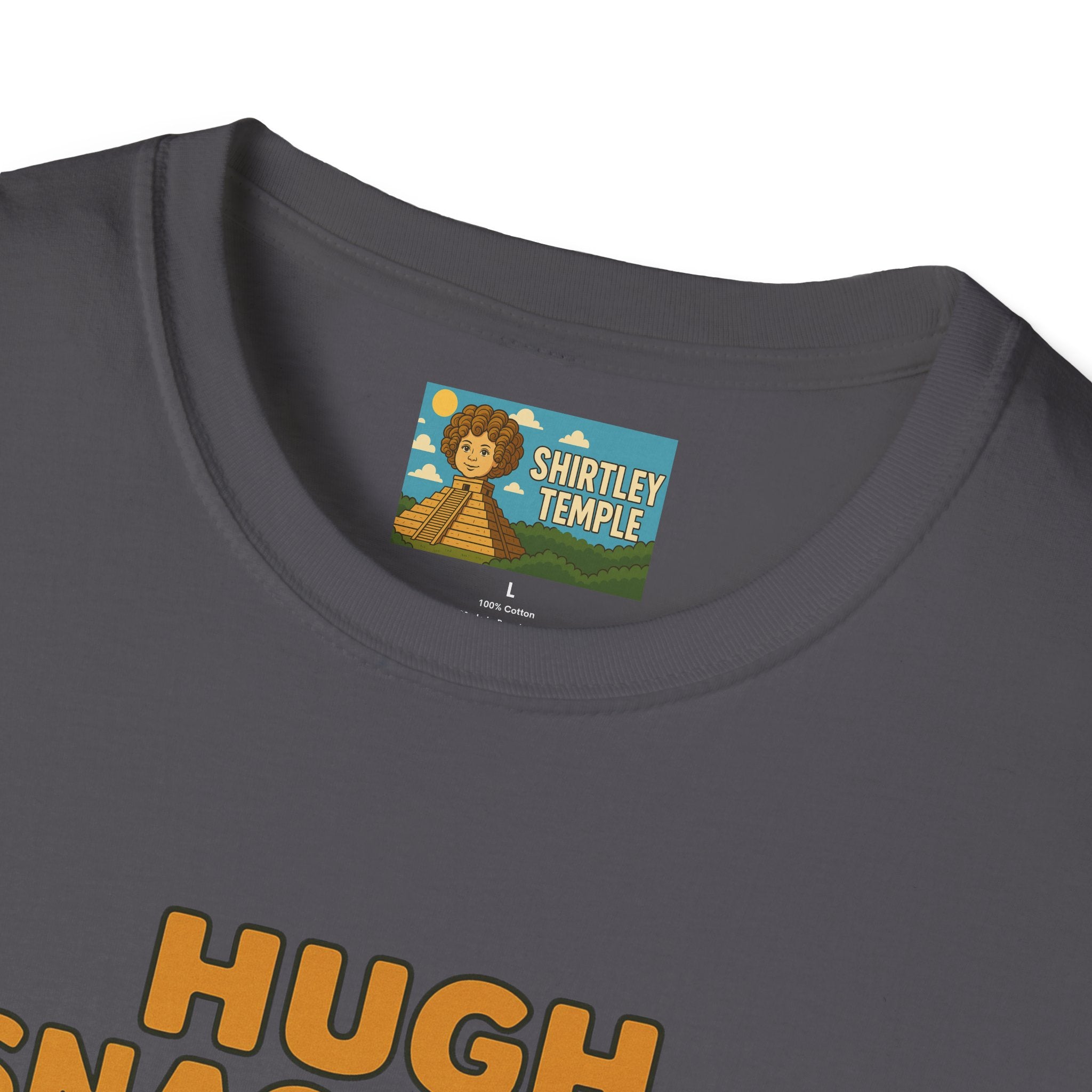 Hugh Snackman Funny Shirt, Hugh Jackman Parody Tee, Comedy Tribute Apparel, Unisex Softstyle T-Shirt