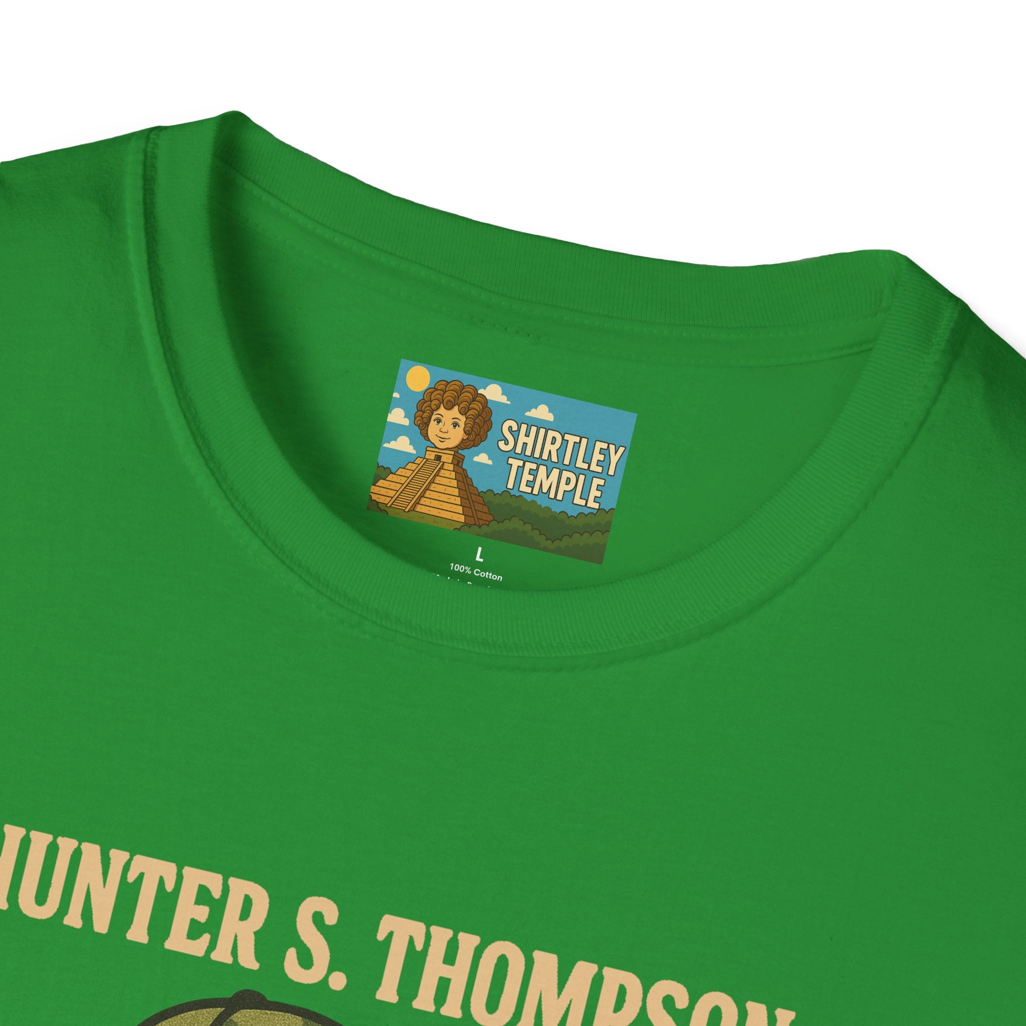 Hunter S Thompson Funny Shirt, Parody Apparel, Comedy Tribute Mashup Pun Unisex Softstyle T-Shirt