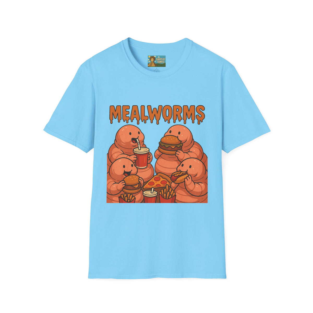 Mealworms Funny Shirt, Fat Earthworms Parody Tee, Wordplay Pun, Comedy Gift Apparel, Meal Lovers, Worm Fans, Hilarious