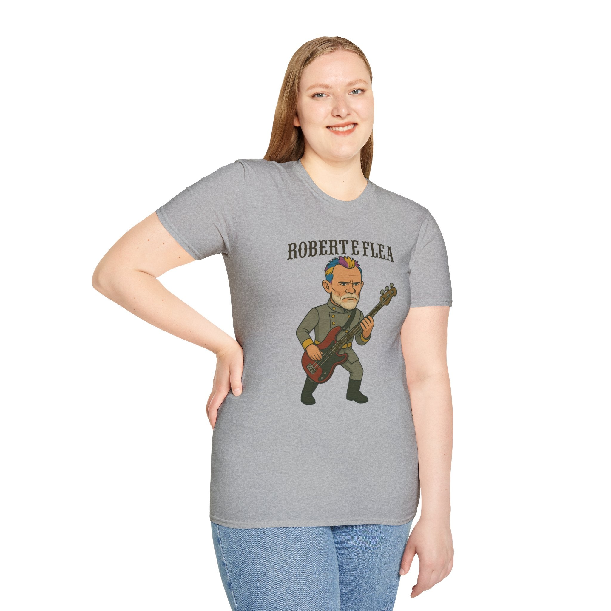 Robert E Flea Funny Unisex T-Shirt, Mashup Parody Comedy Tee, Robert E Lee and Flea Shirt, Humorous Graphic Tee, Gift for Comedy Lovers
