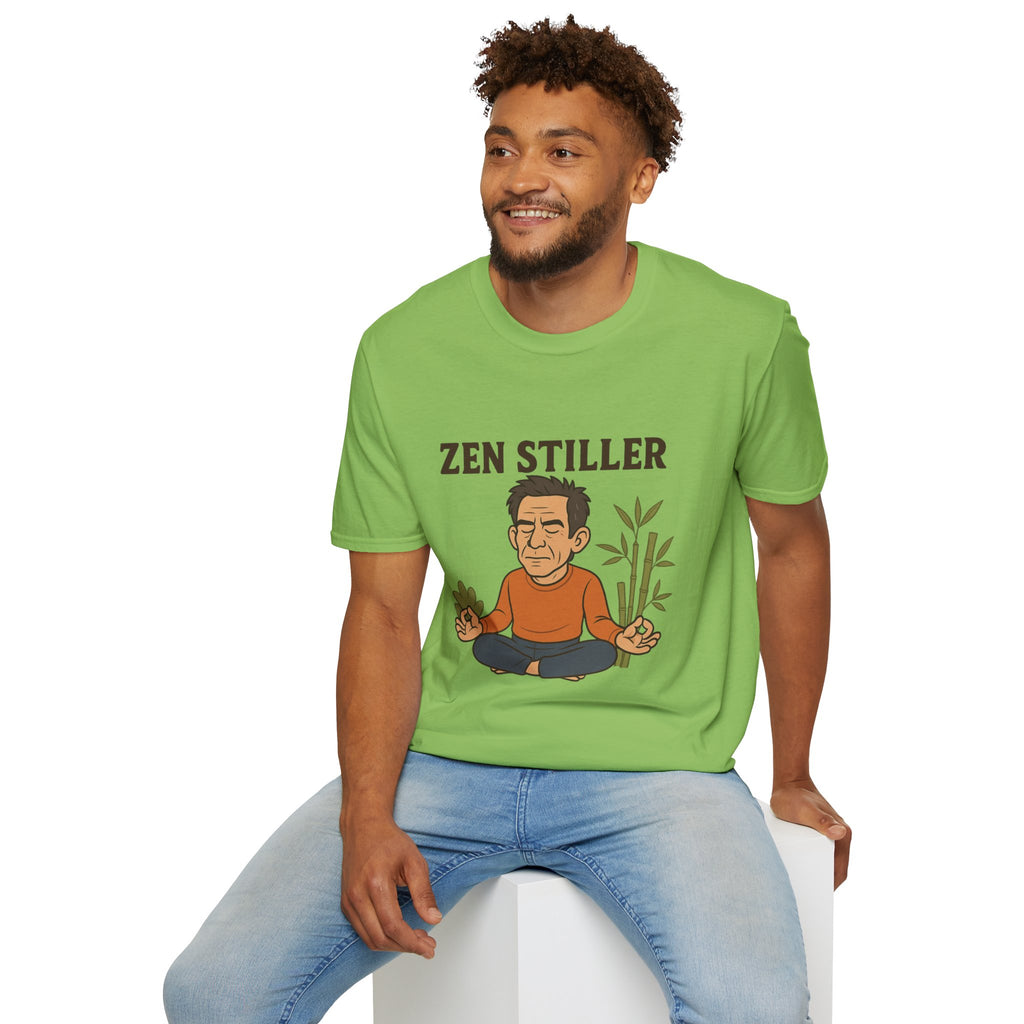 Zen Stiller Softstyle T-Shirt, Ben Tribute Actor Wordplay Tee, Laugh Gift Idea