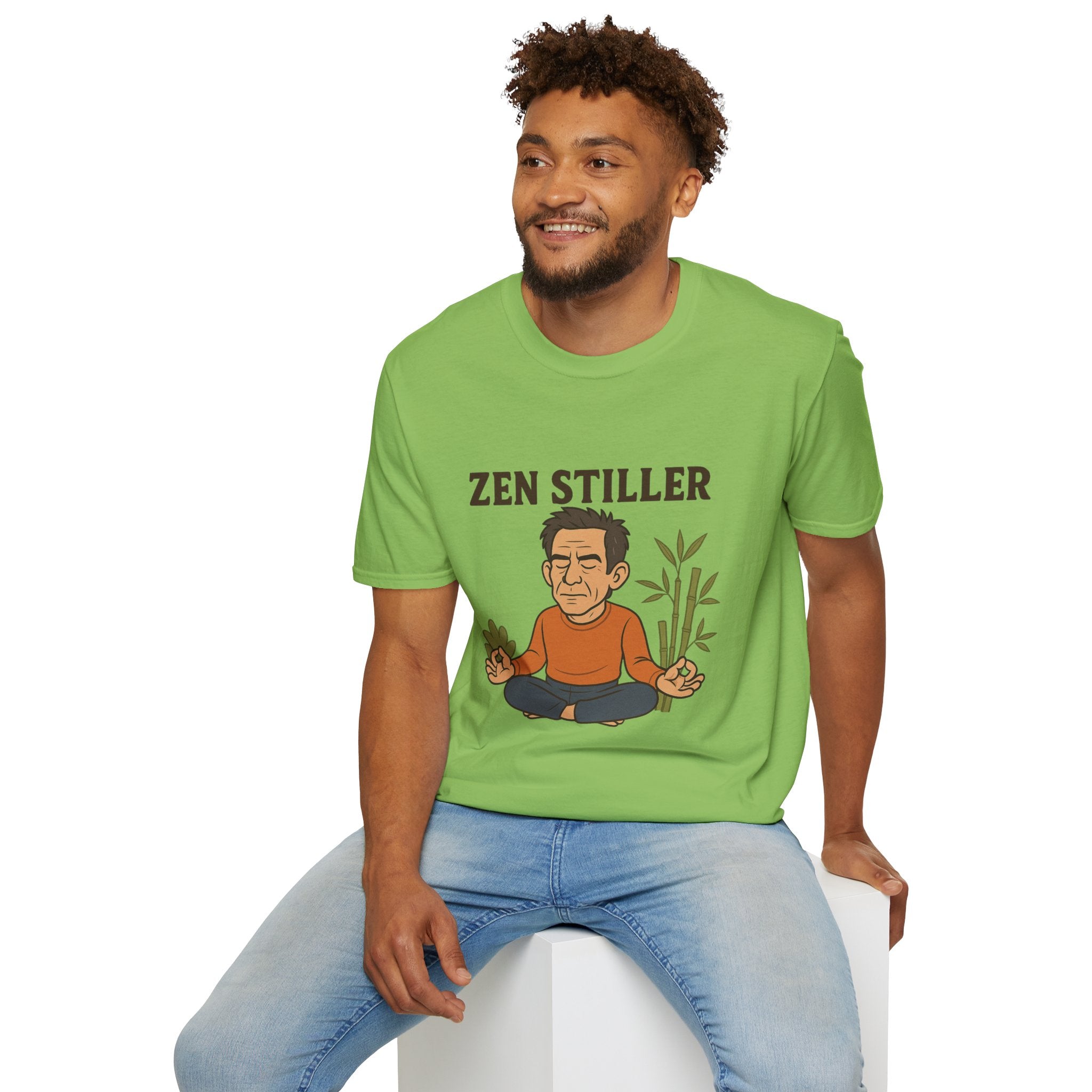 Zen Stiller Softstyle T-Shirt, Ben Tribute Actor Wordplay Tee, Laugh Gift Idea