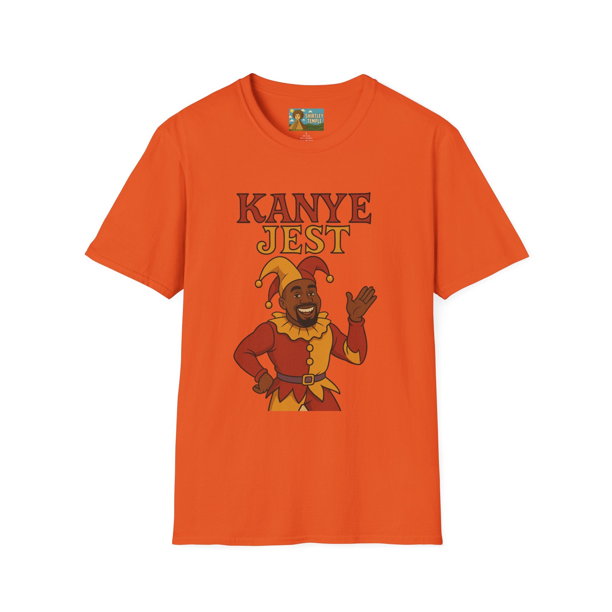 Kanye Jest Funny T-Shirt, Parody Tribute Rapper, Comedy Mashup Meme, Jester Tee, Humorous Graphic Tee