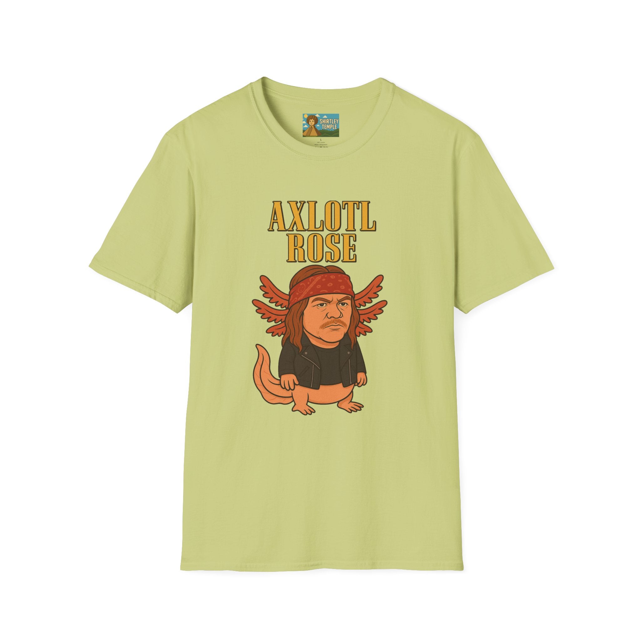 Axlotl Rose funny mashup of Axle Rose and an axolotl. guns 'n' roses biology nerd gift