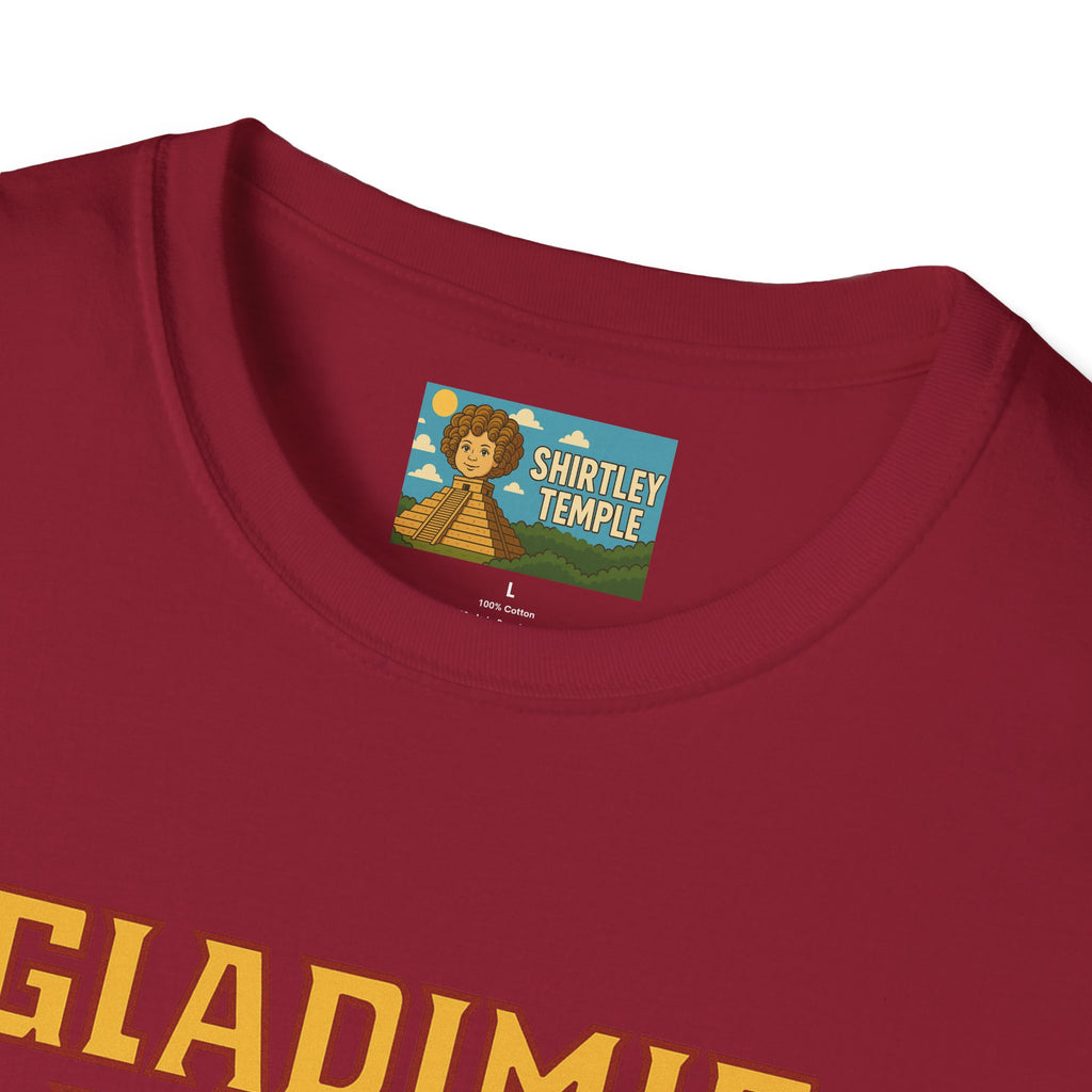 Gladimir Putin funny shirt wordplay vladimir putin being glad