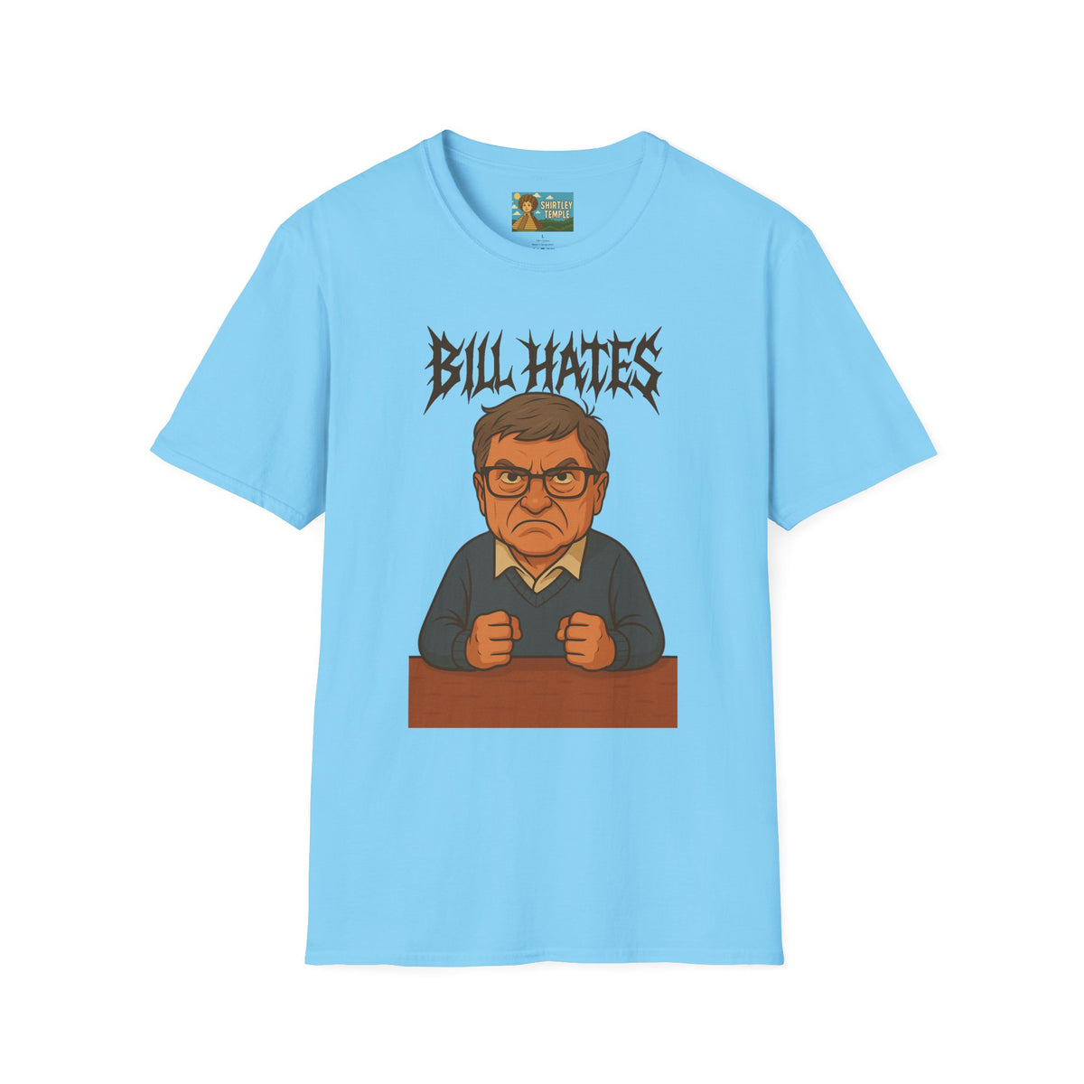 Bill Hates funny shirt parody apparel comedy tribute bill gates as a hateful person