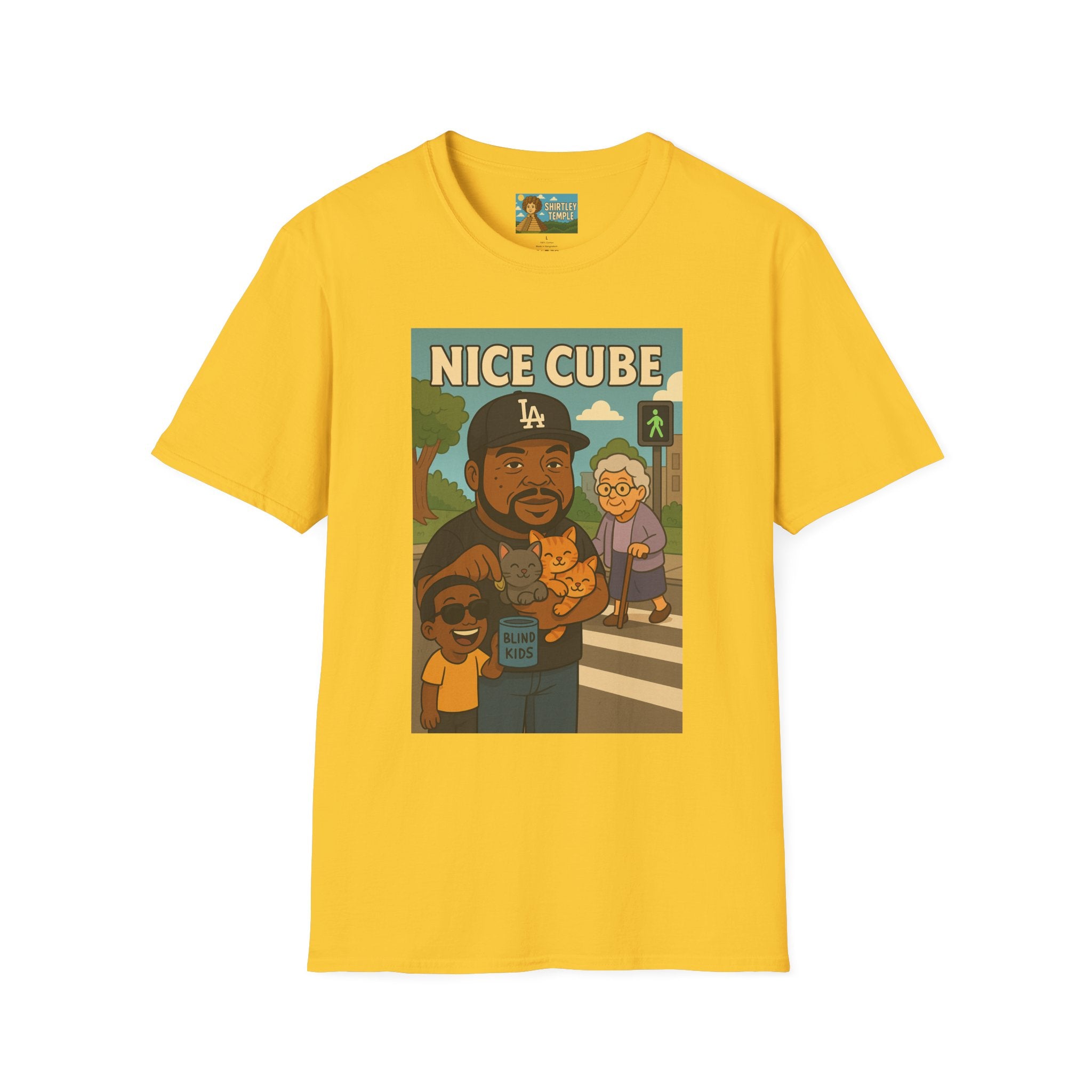 Nice Cube Funny Parody T-Shirt, Ice Cube Tribute Tee, Humorous Wordplay Top, Cool Gift for Hip Hop Fans, Softstyle Shirt