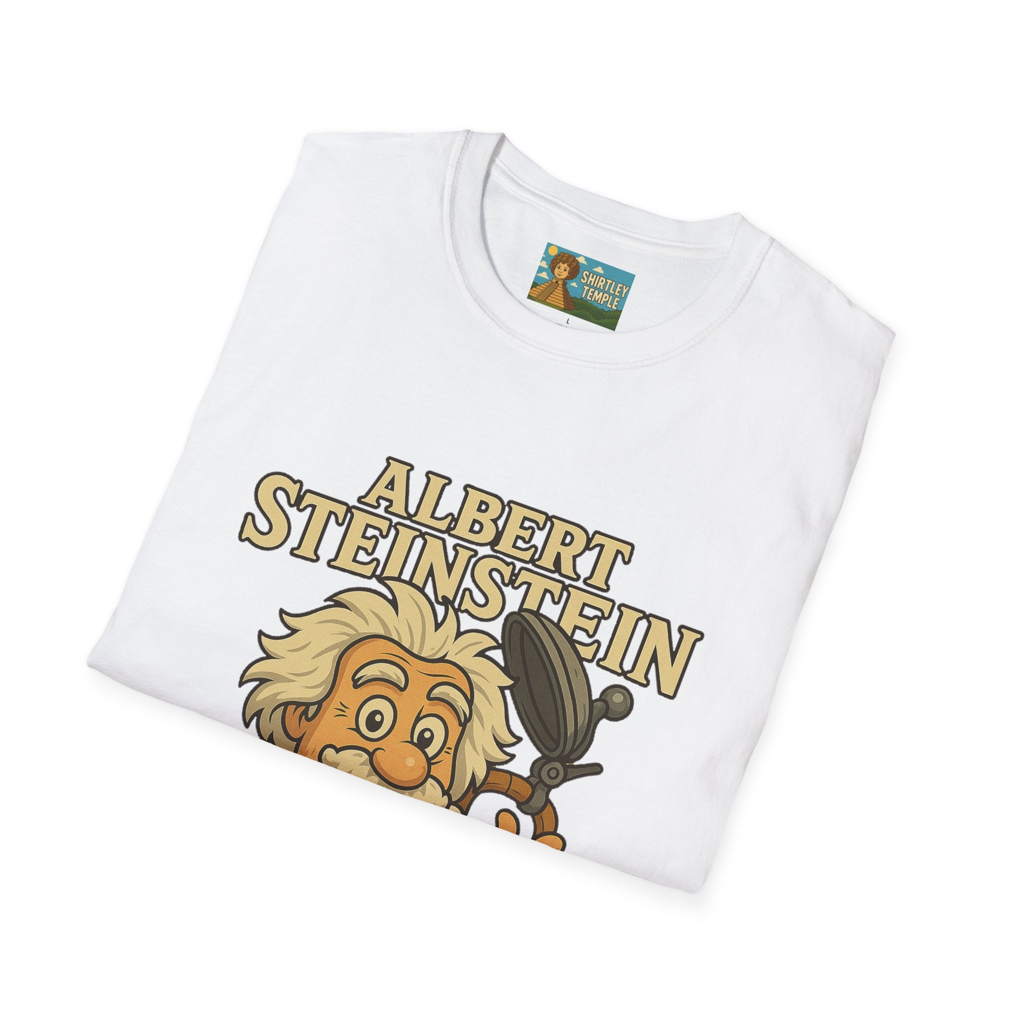 Albert Steinstein Unisex T-Shirt, Pun Beer Stein Science Tee, Gift for Nerds, Math Teacher Shirt, Physics Student Apparel