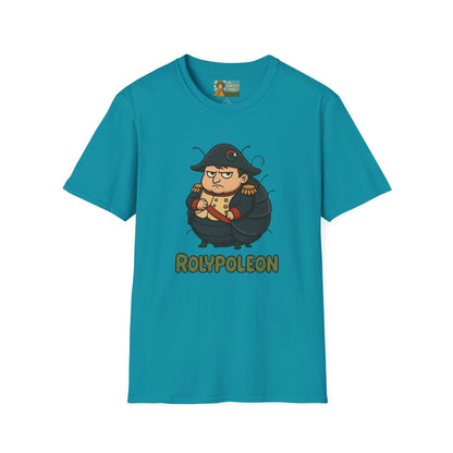 Rolypoleon Funny Shirt Mashup Parody Unisex Softstyle T-Shirt, Roly Poly and Napoleon Comedy Wordplay Tee, Humorous Graphic Tee, Novelty