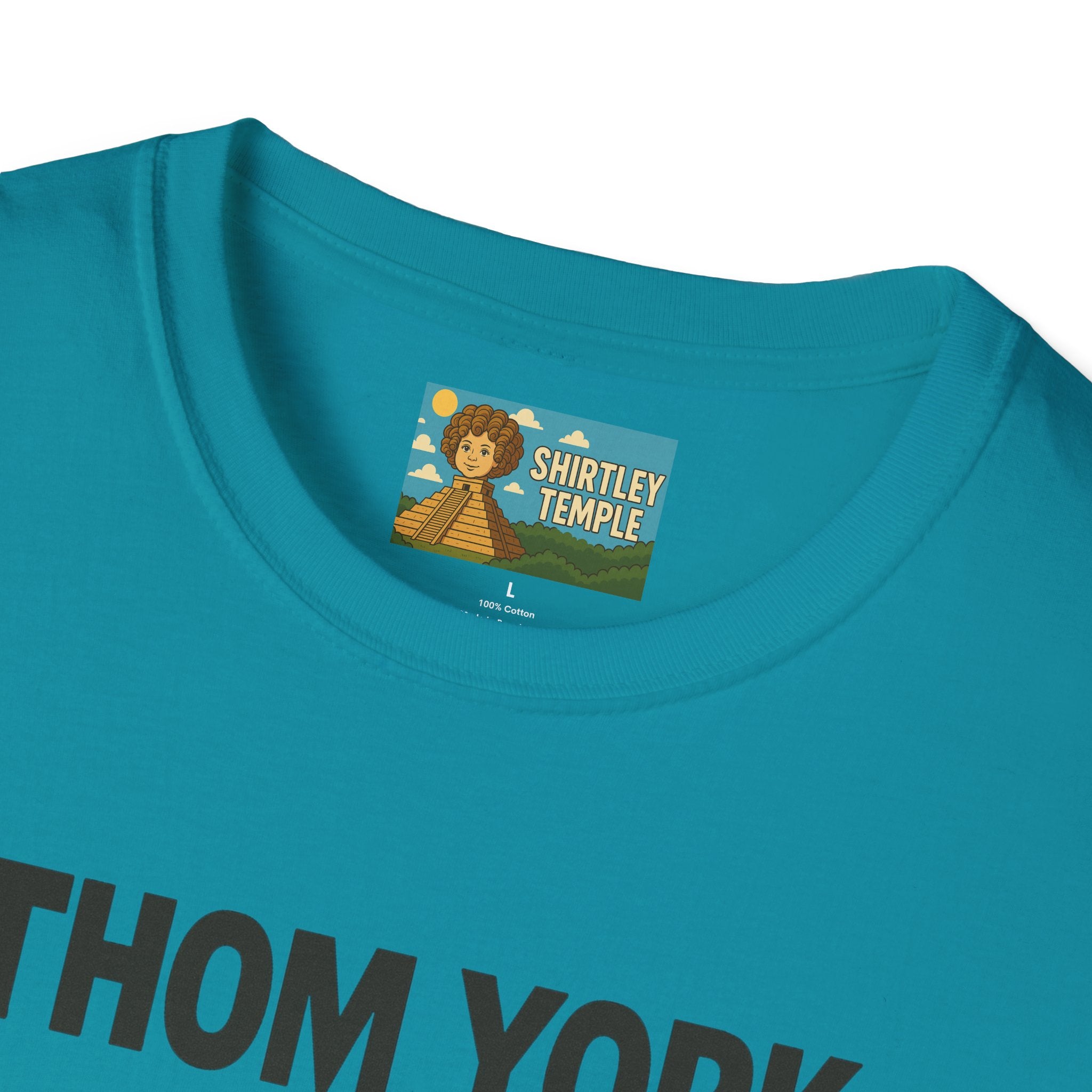 Thom York Peppermint Patty T-Shirt, Radiohead Musician Gift, Alternative Rock Tee, Funny Singer Shirt, Softstyle Unisex Top
