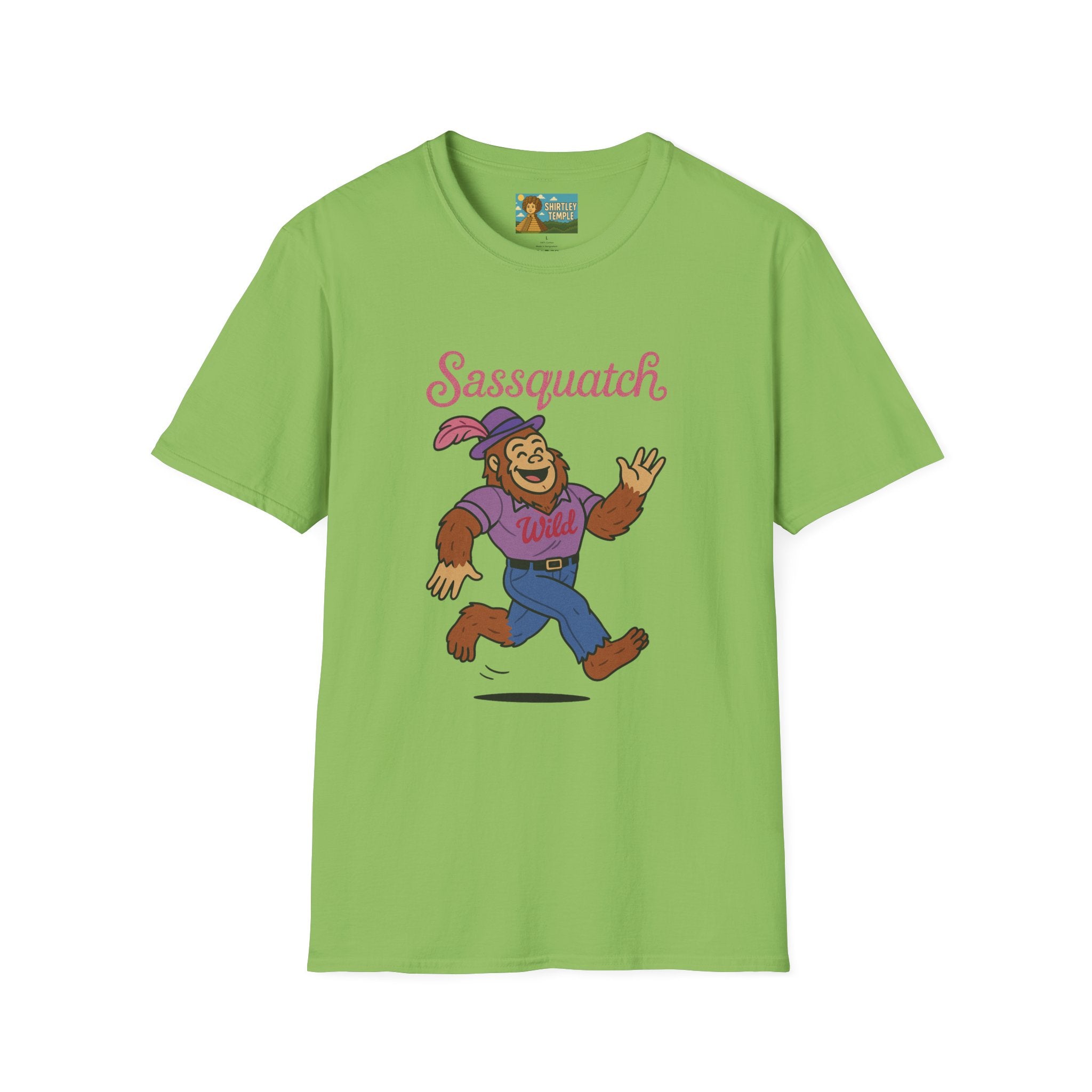 Sassquatch Unisex T-Shirt, Funny Sasquatch Shirt with Sassy Flair, Comedy Parody Tee, Wordplay Design, Bigfoot Graphic Shirt