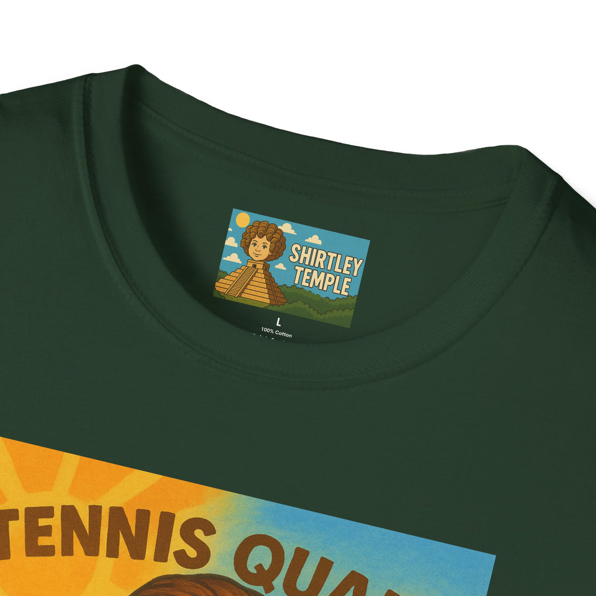 Tennis Quaid Unisex Softstyle T-Shirt, Tennis Player Actor Mashup Tee, Funny Graphic Shirt