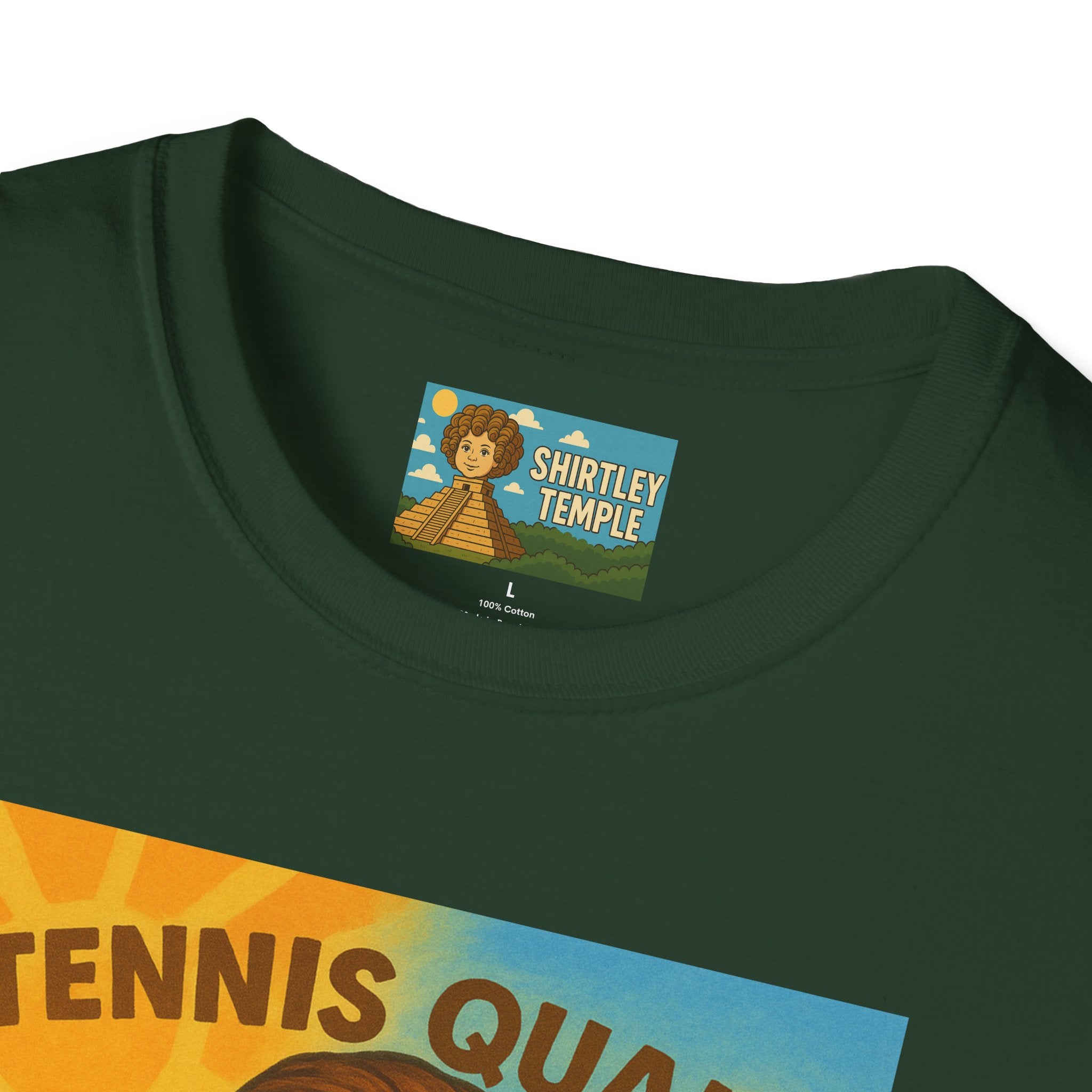 Tennis Quaid Unisex Softstyle T-Shirt, Tennis Player Actor Mashup Tee, Funny Graphic Shirt
